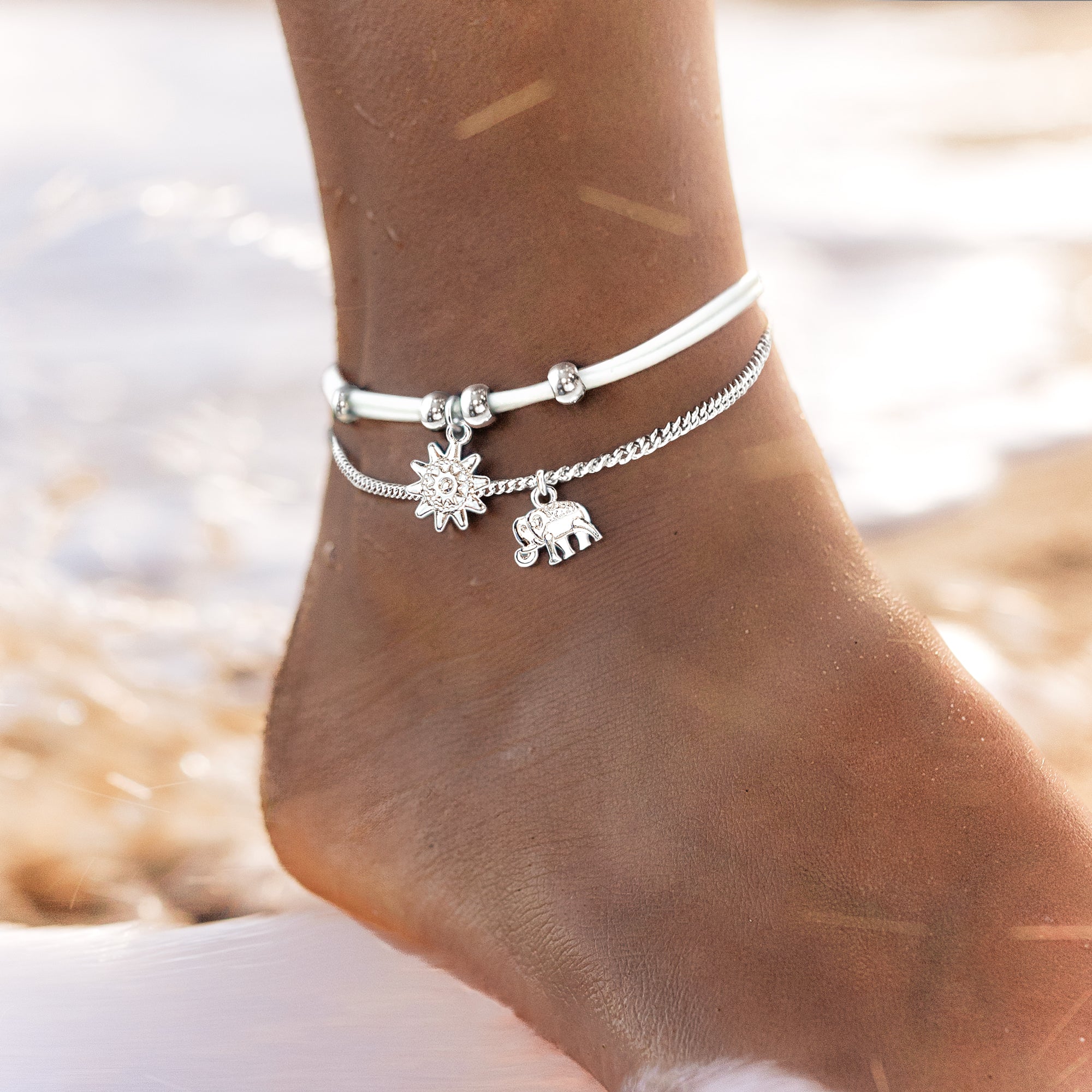 "Elephant-Sun" Anklet