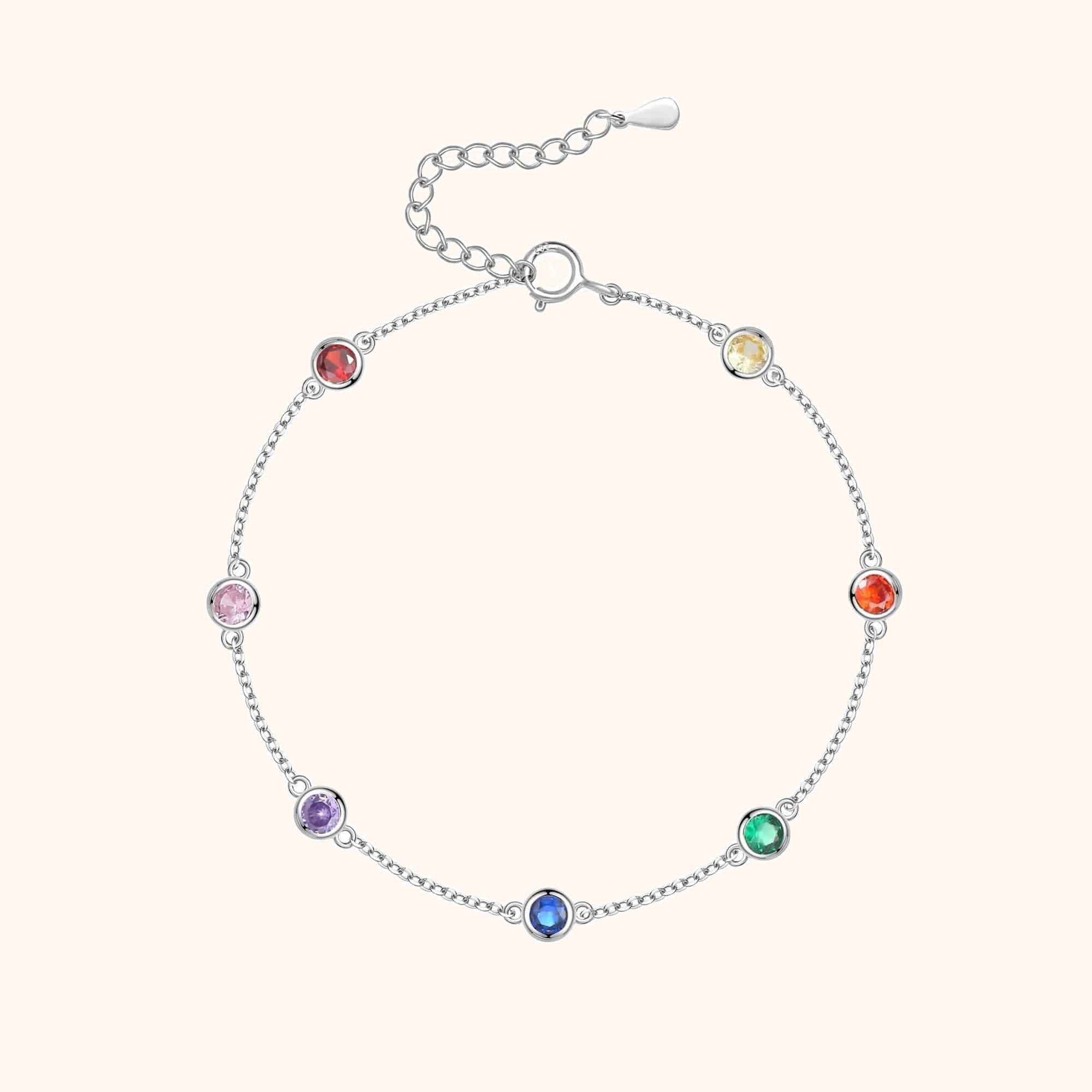 "Rainbow" Anklet - Milas Jewels Shop