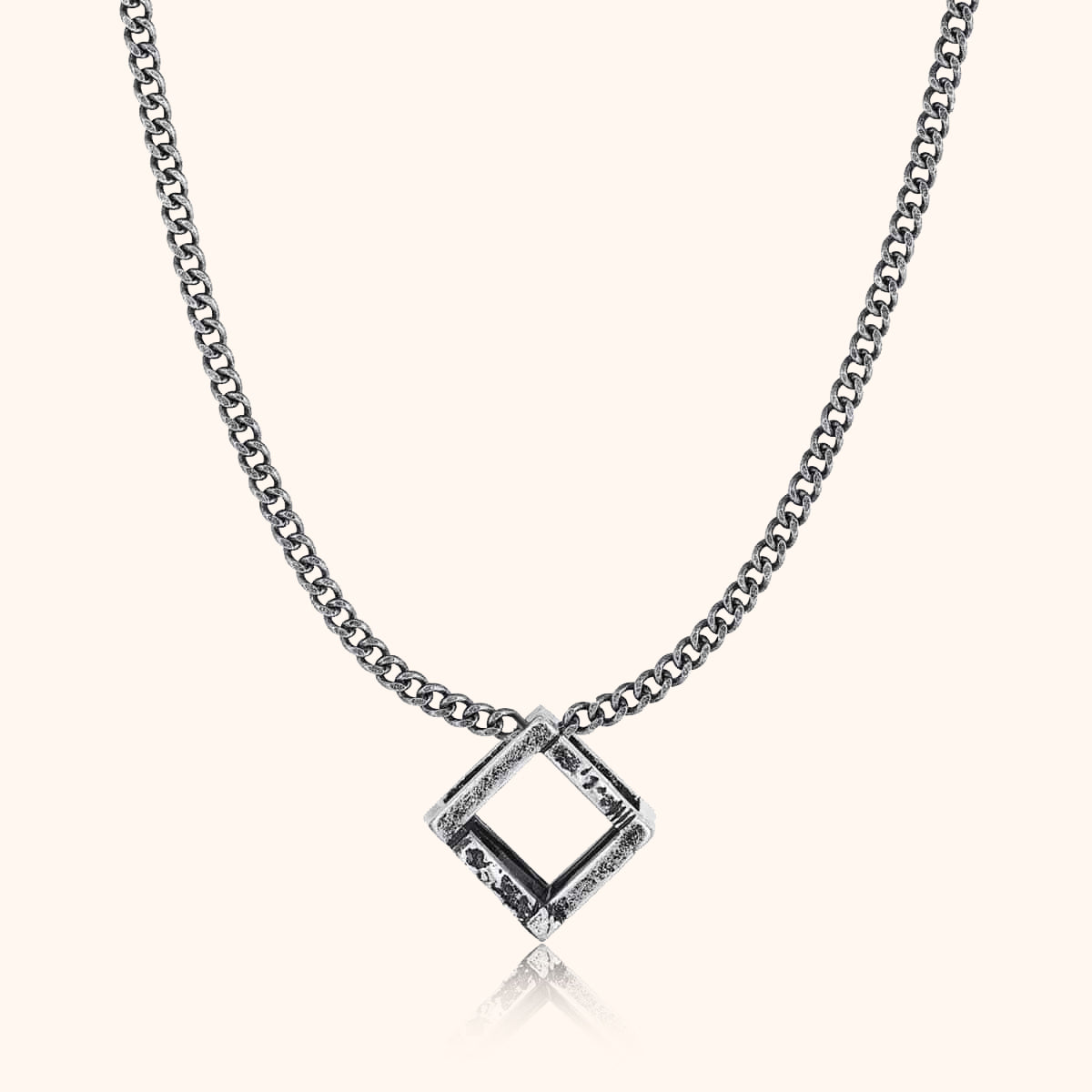 "Rhombus" BRAVE Men's Necklace - Milas Jewels Shop