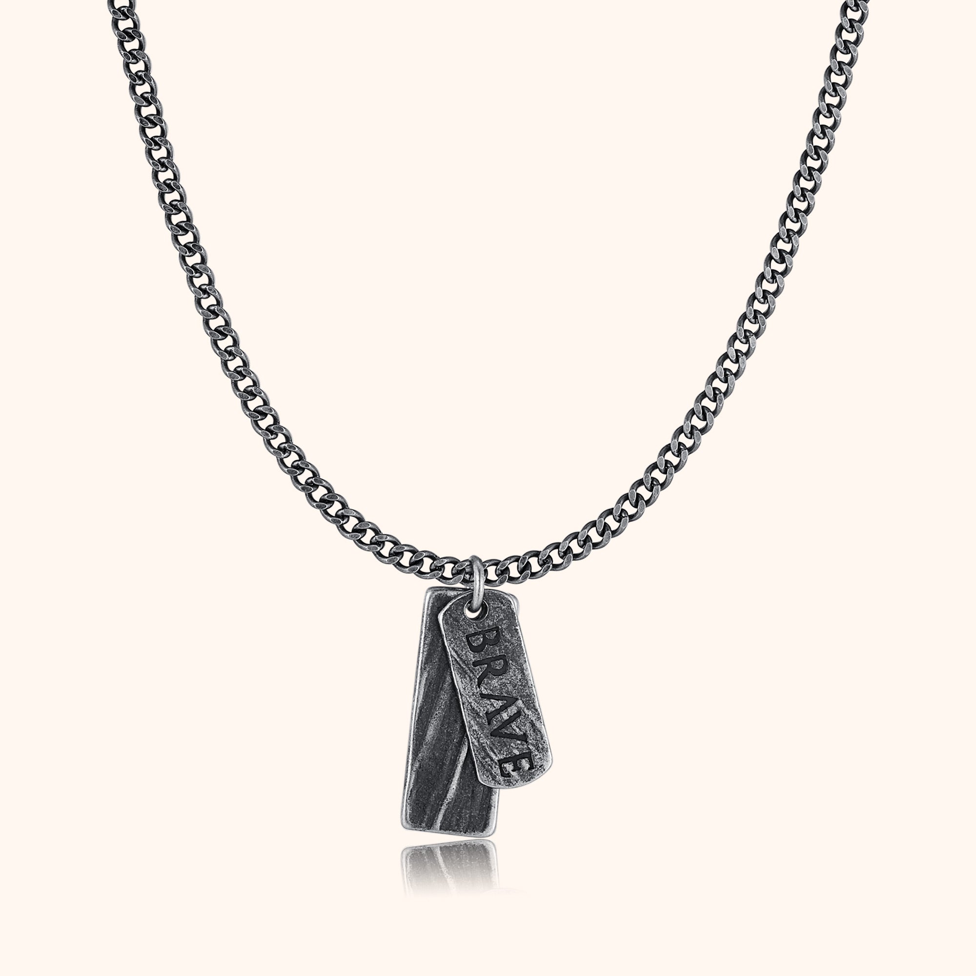 "Hatching" BRAVE Men's Necklace - Milas Jewels Shop