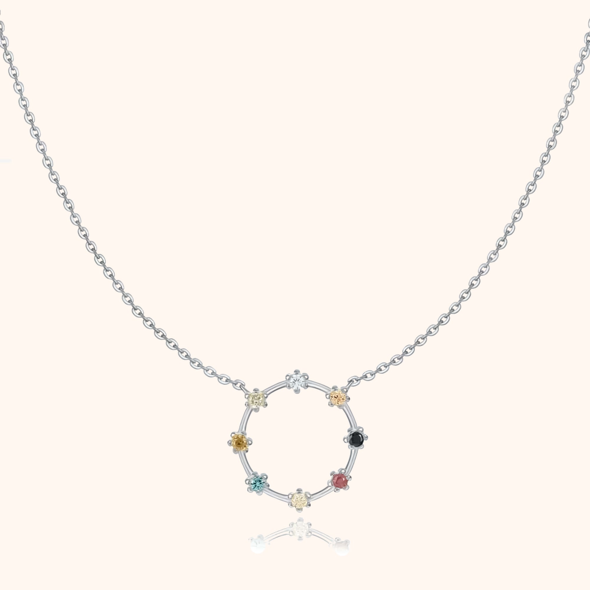 "Colors Circle" Necklace - Milas Jewels Shop