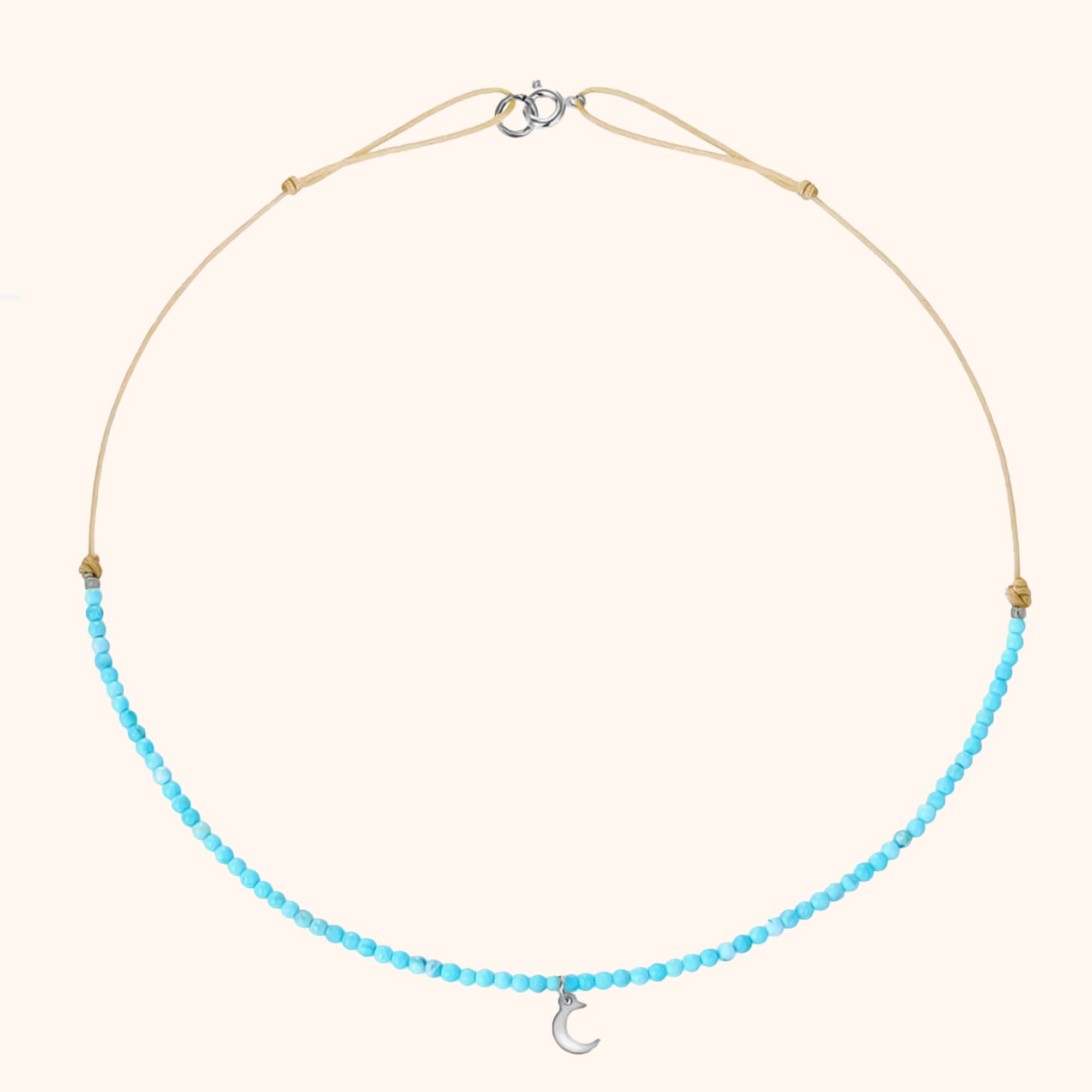 "Turquoise Moon" Necklace - Milas Jewels Shop