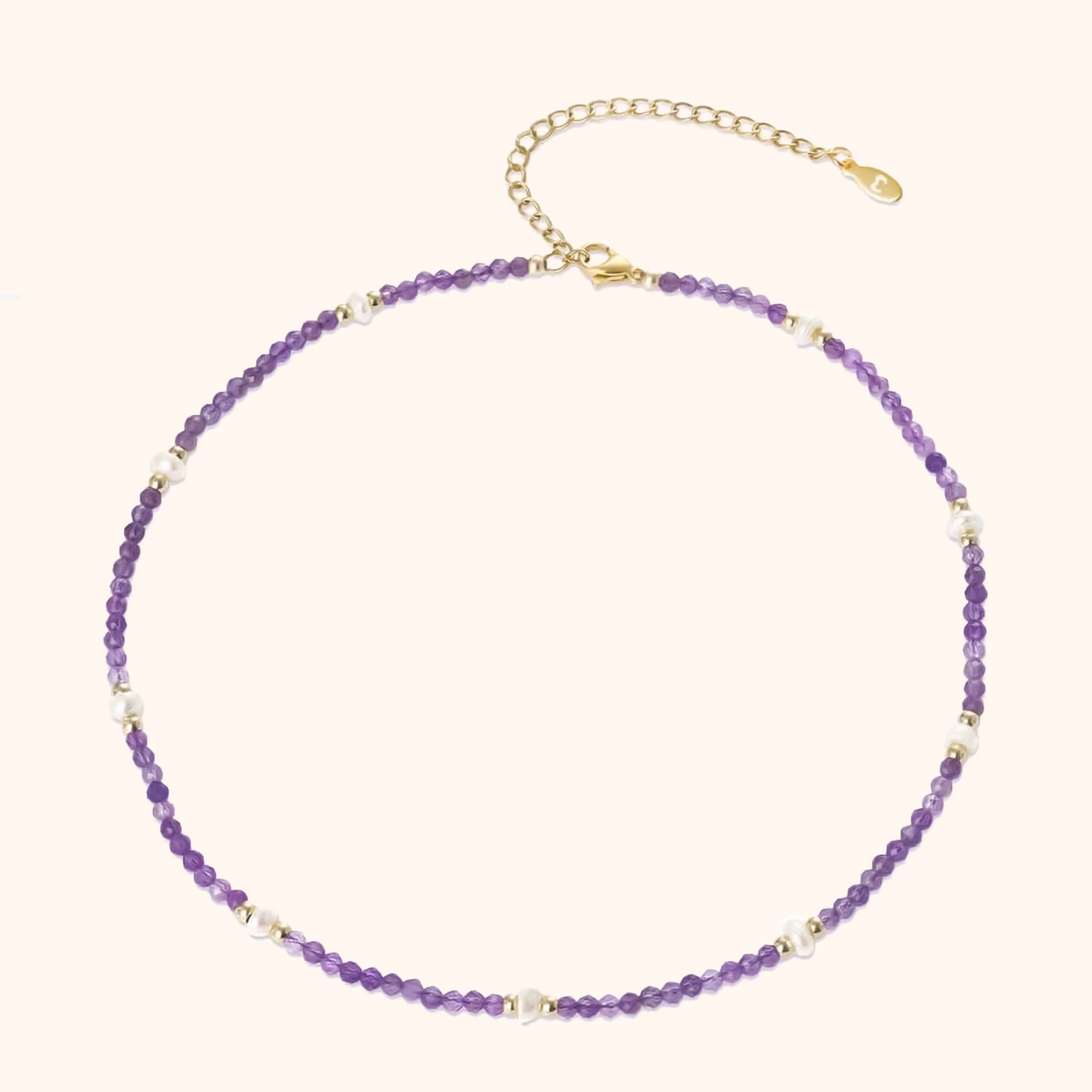 "Amethyst Pearl" Necklace - Milas Jewels Shop