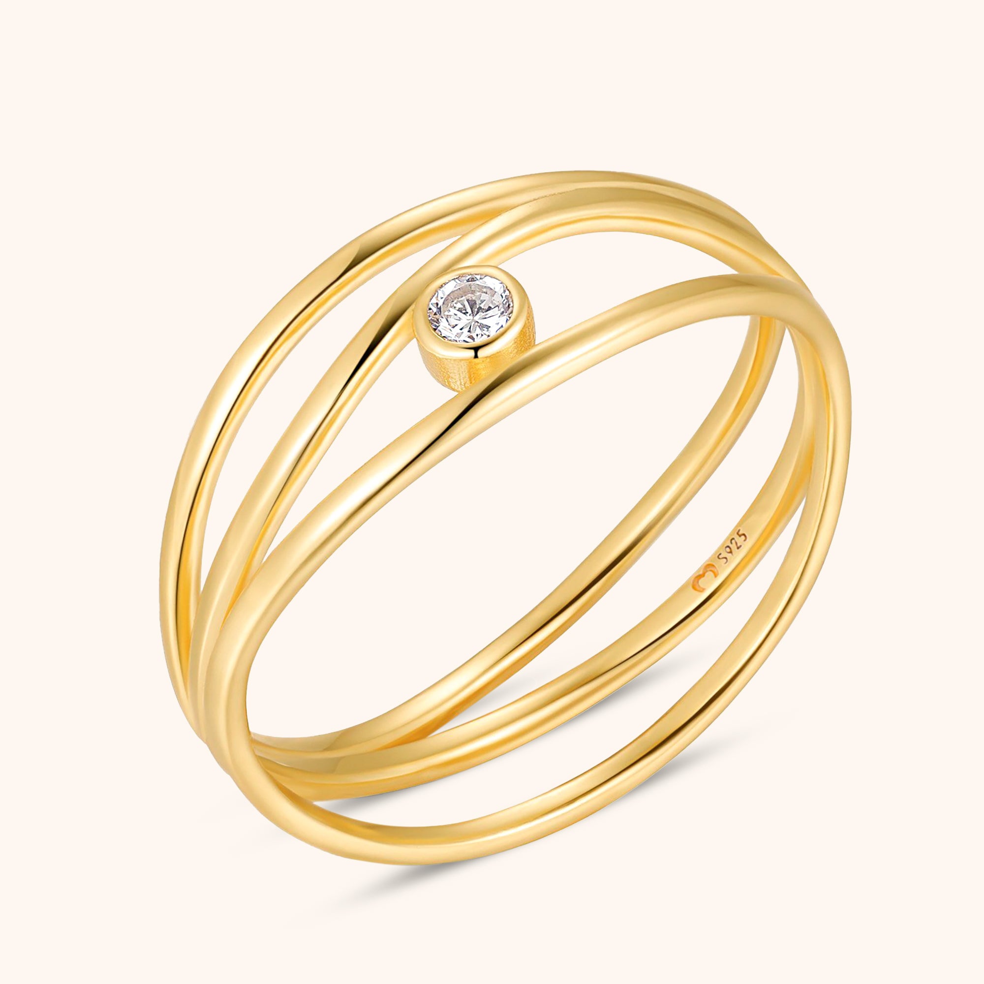 "Elliptic" Ring - Milas Jewels Shop