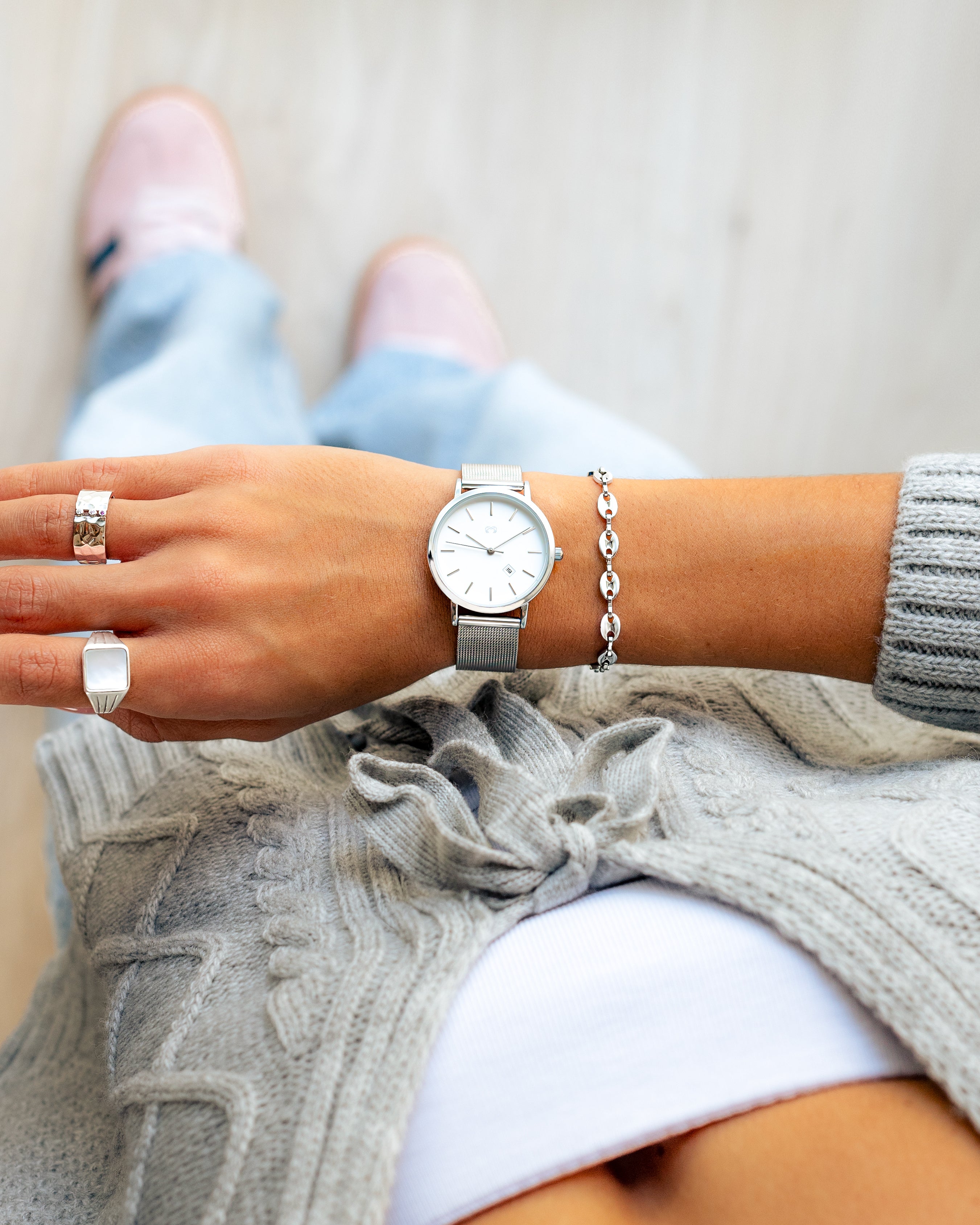 Mila Jewels Watch ~ SilverWhite