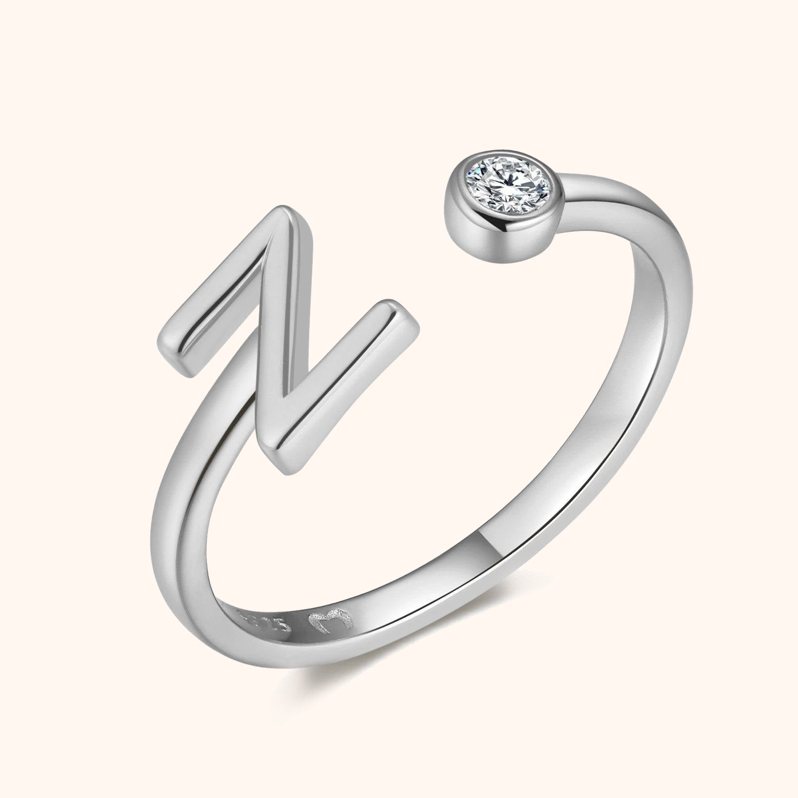 "Top Letter" Ring