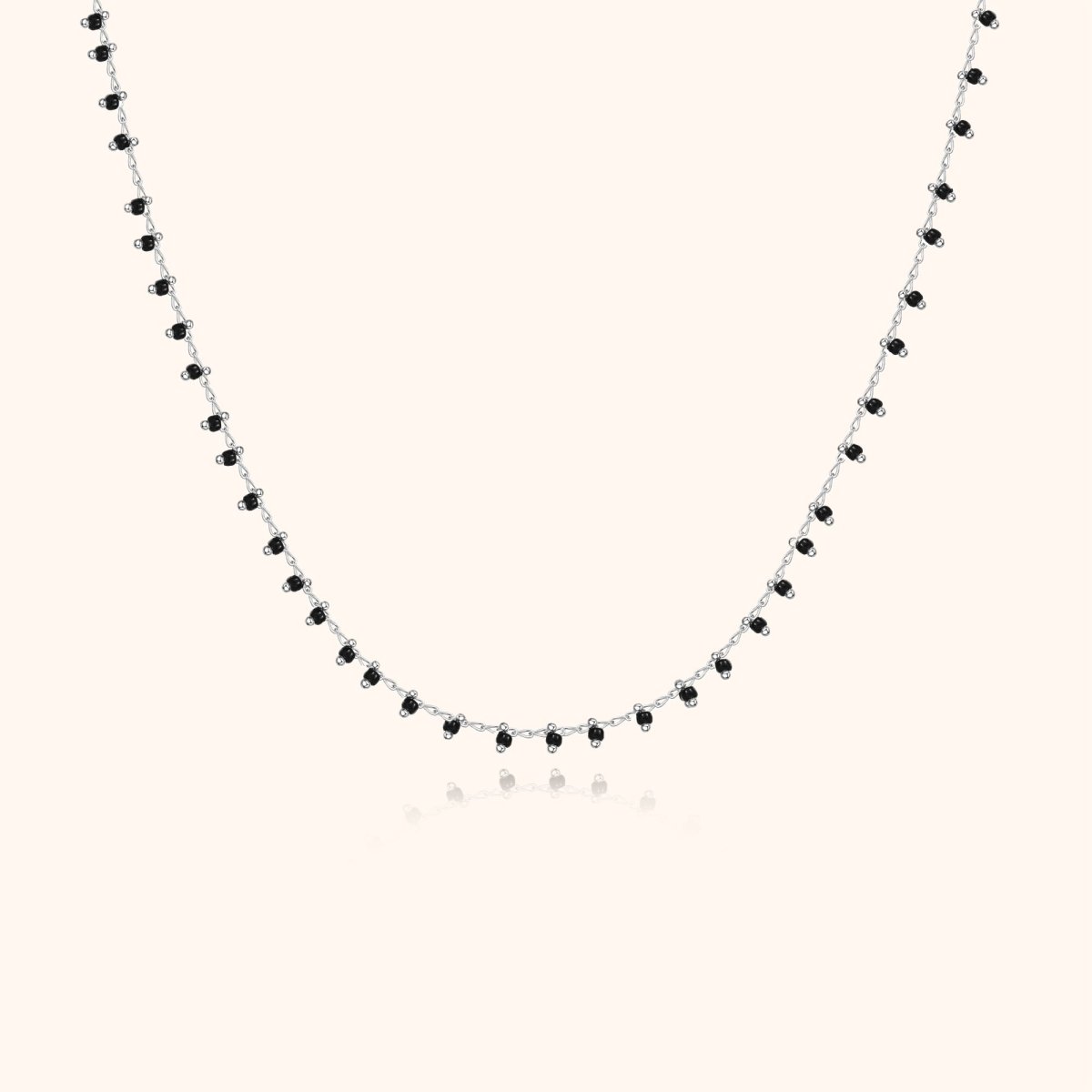 "Black Balls" Necklace - Milas Jewels Shop