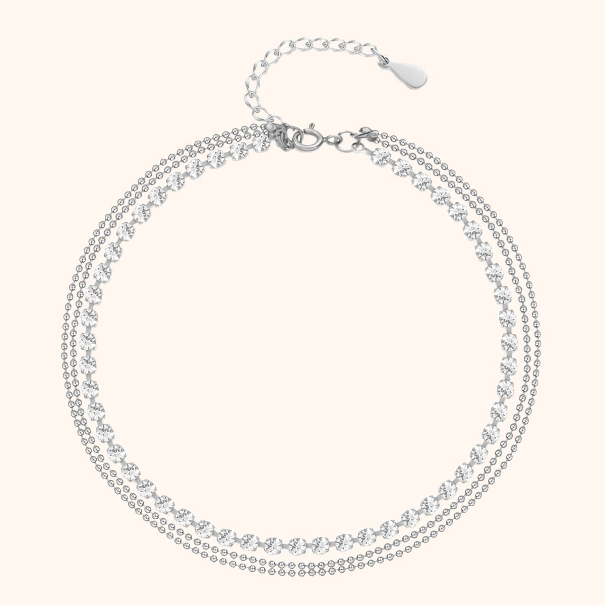 "Brilliants" Anklet - Milas Jewels Shop