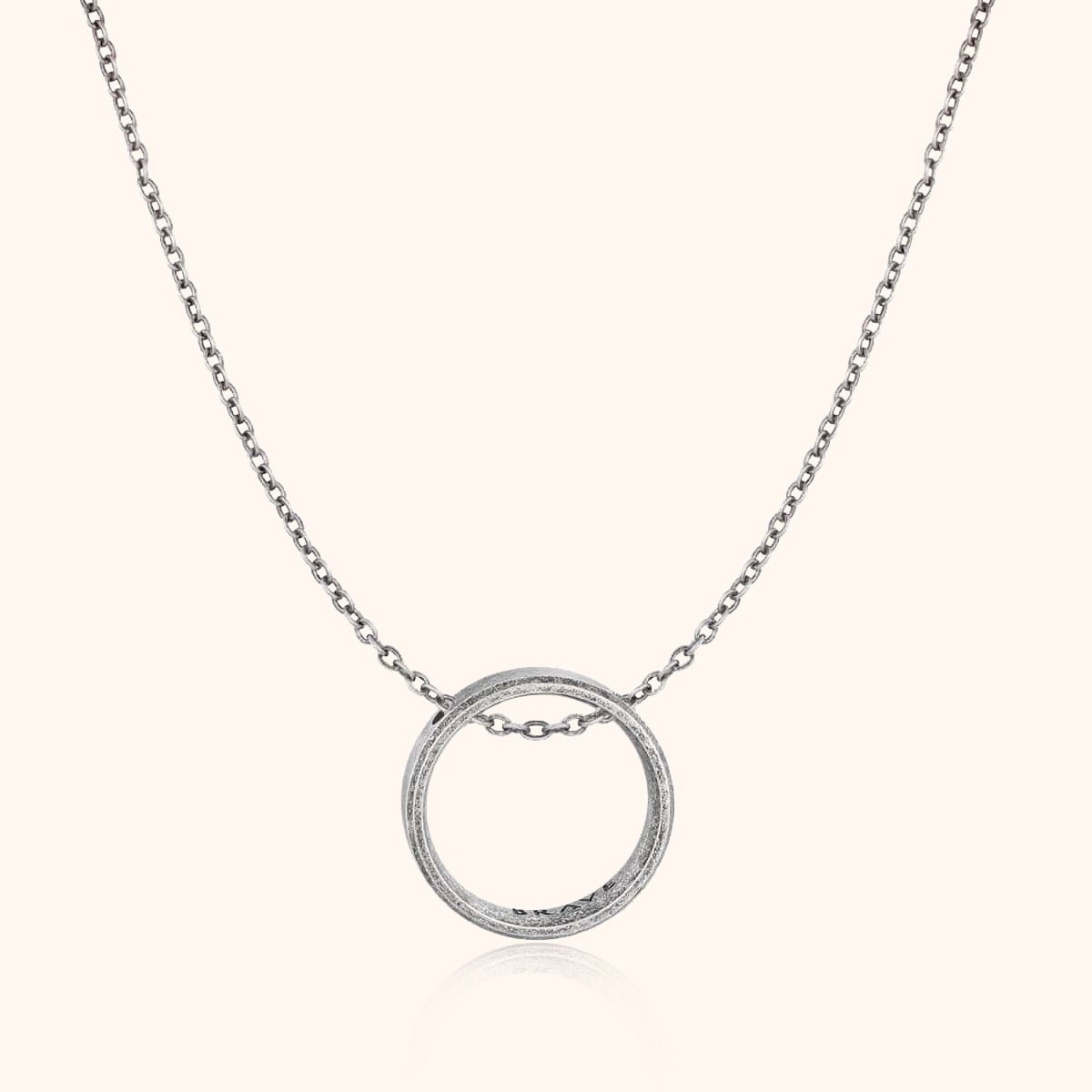 "Chained Hoop" BRAVE Men's Necklace - Milas Jewels Shop