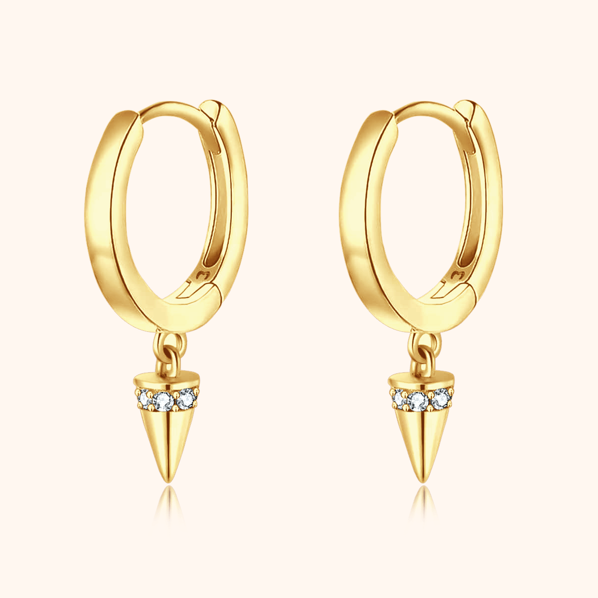 "Conical Hoop Rings" Earrings - Milas Jewels Shop