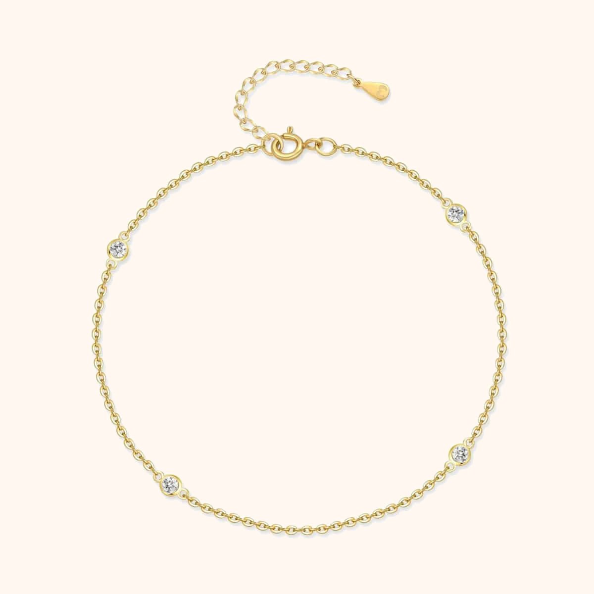 "Diamonds" Anklet - Milas Jewels Shop