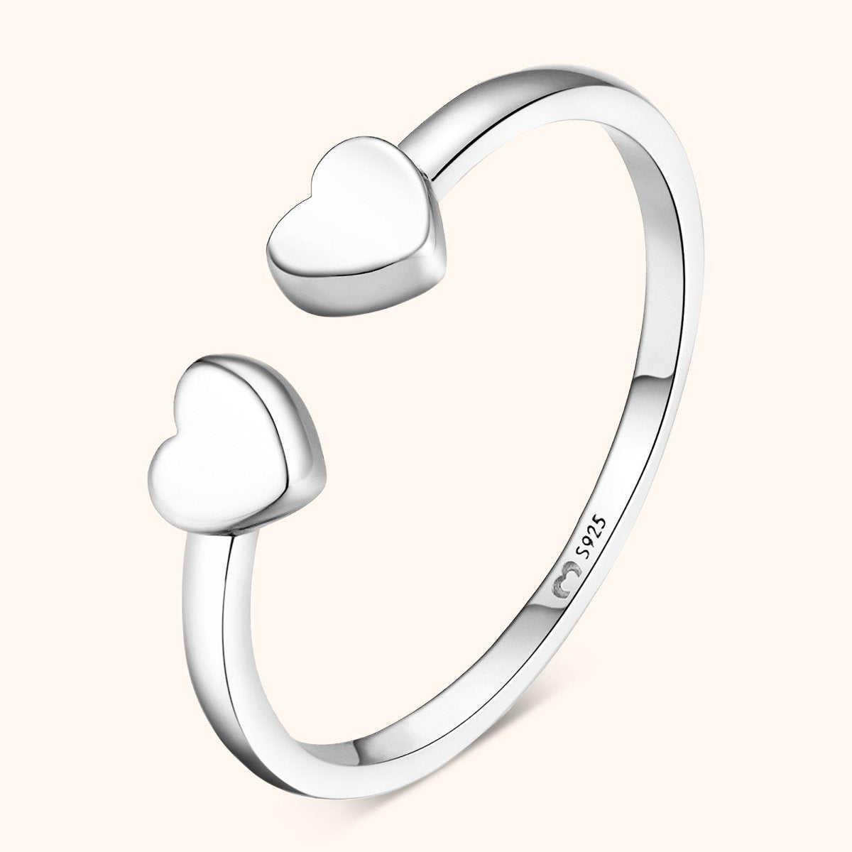 "Duplo Heart" Ring - Milas Jewels Shop