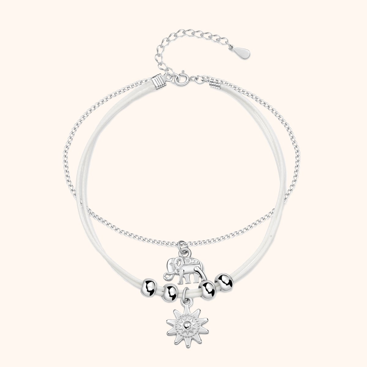 "Elephant-Sun" Anklet - Milas Jewels Shop