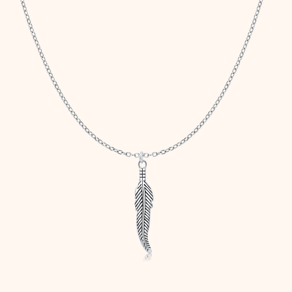 "Feather" BRAVE Men's Necklace - Milas Jewels Shop