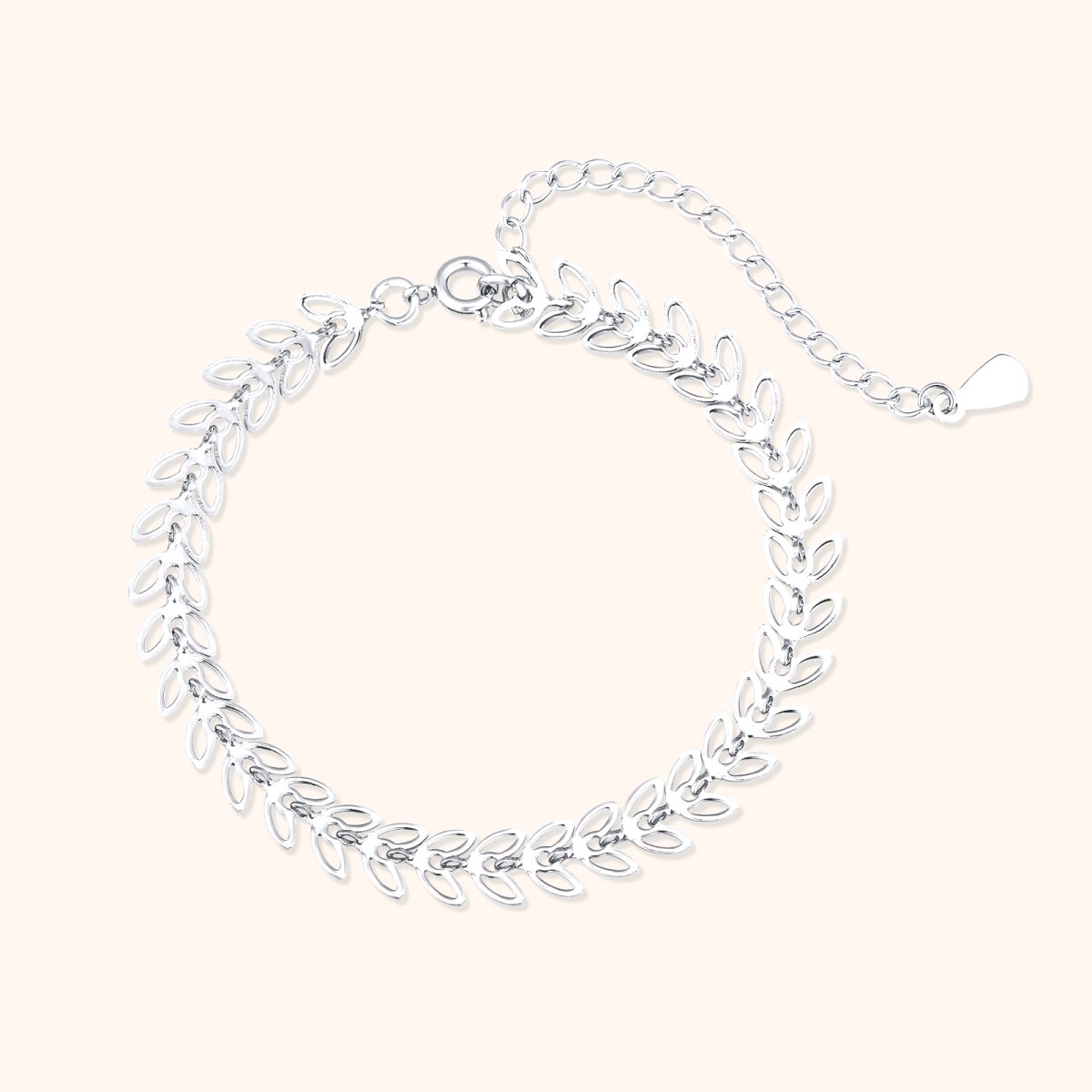 "Herringbone Leaf" Bracelet - Milas Jewels Shop