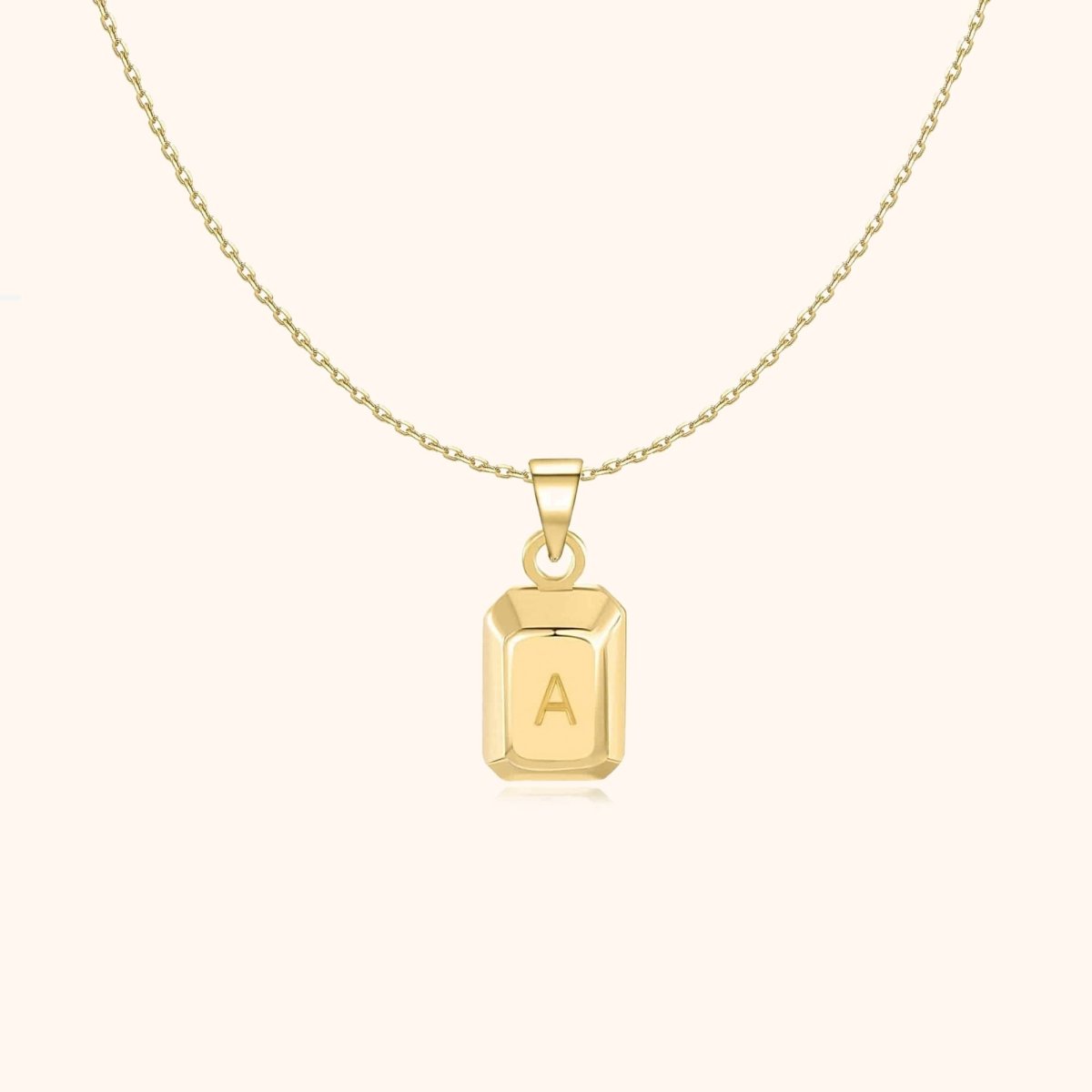 "Ingot Initials" Necklace - Milas Jewels Shop