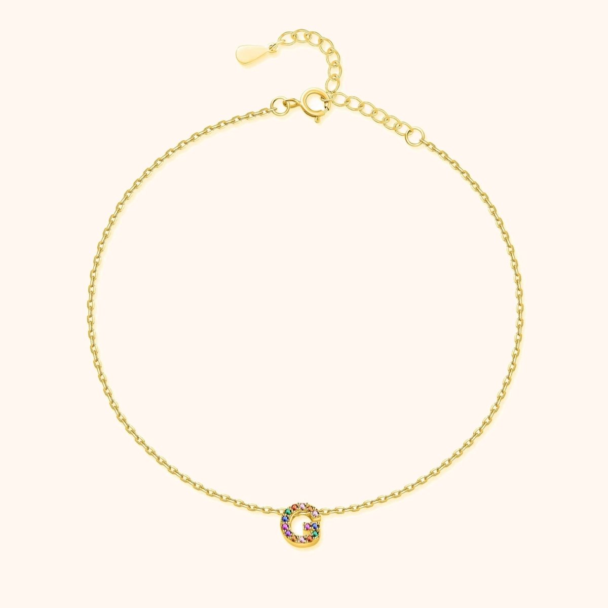 "Initial" Anklet - Milas Jewels Shop