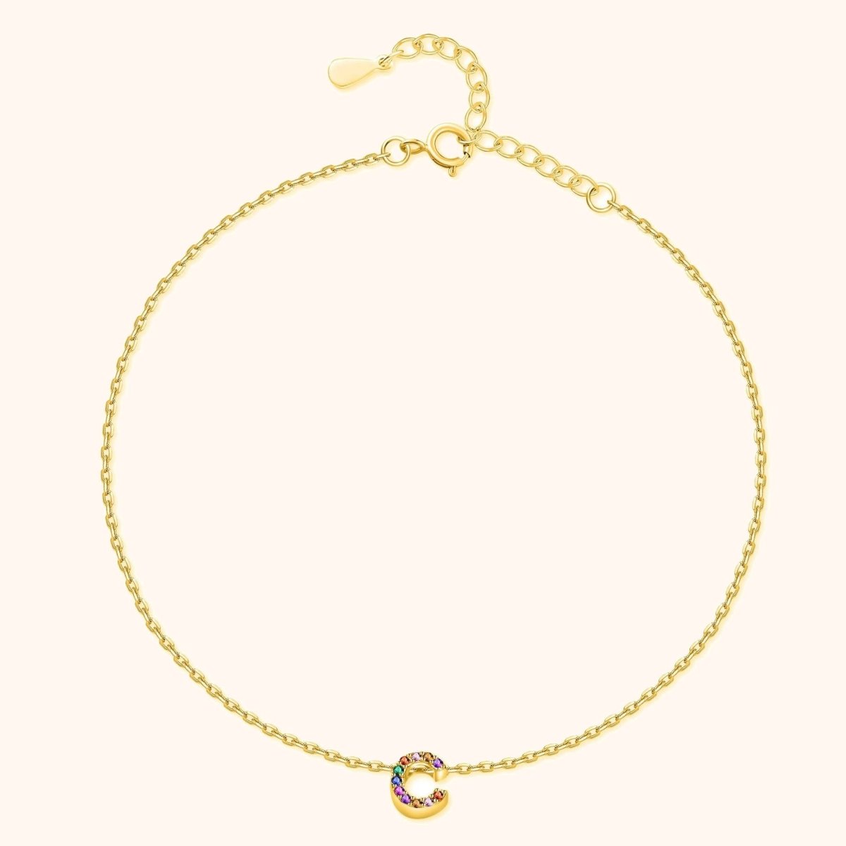 "Initial" Anklet - Milas Jewels Shop