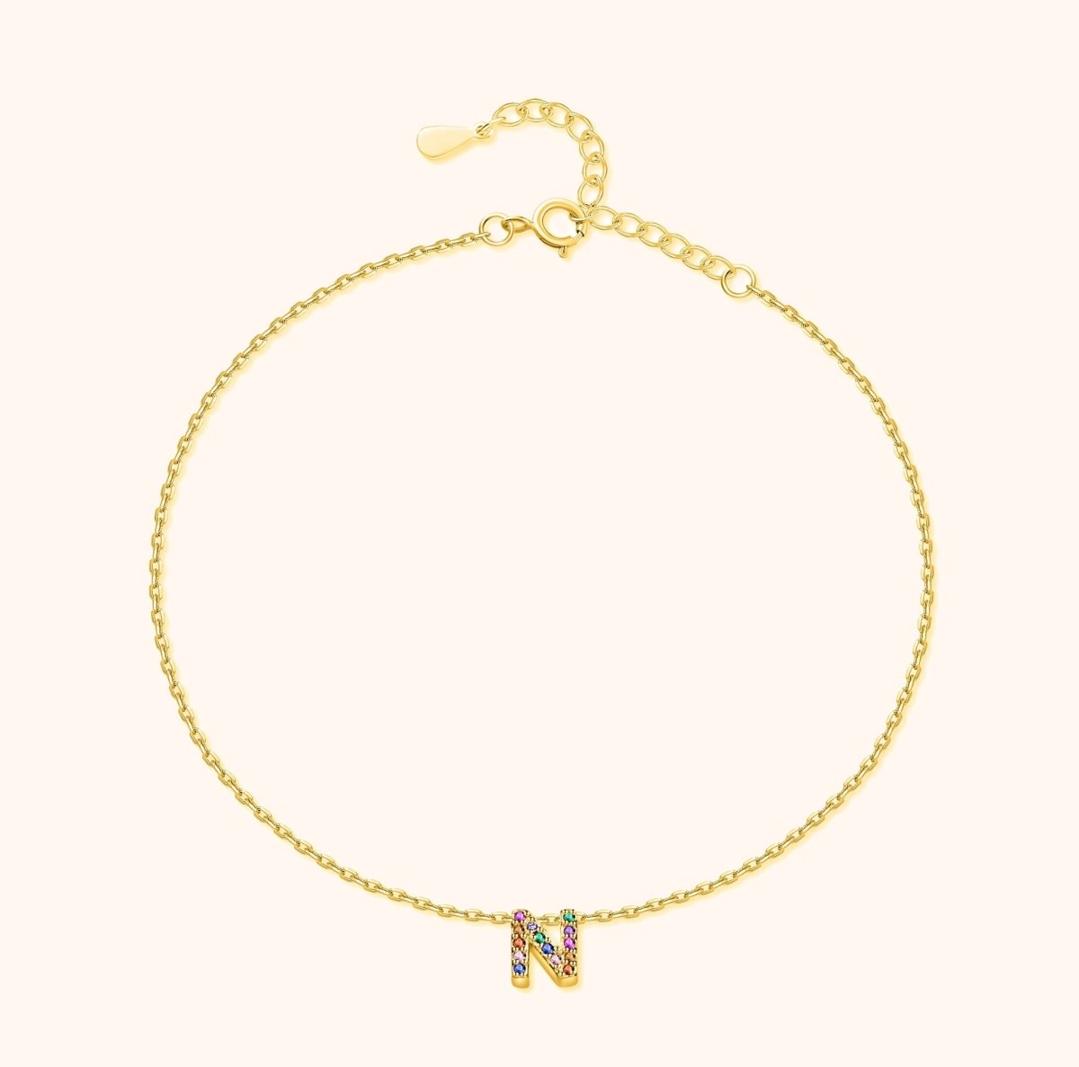 "Initial" Anklet - Milas Jewels Shop