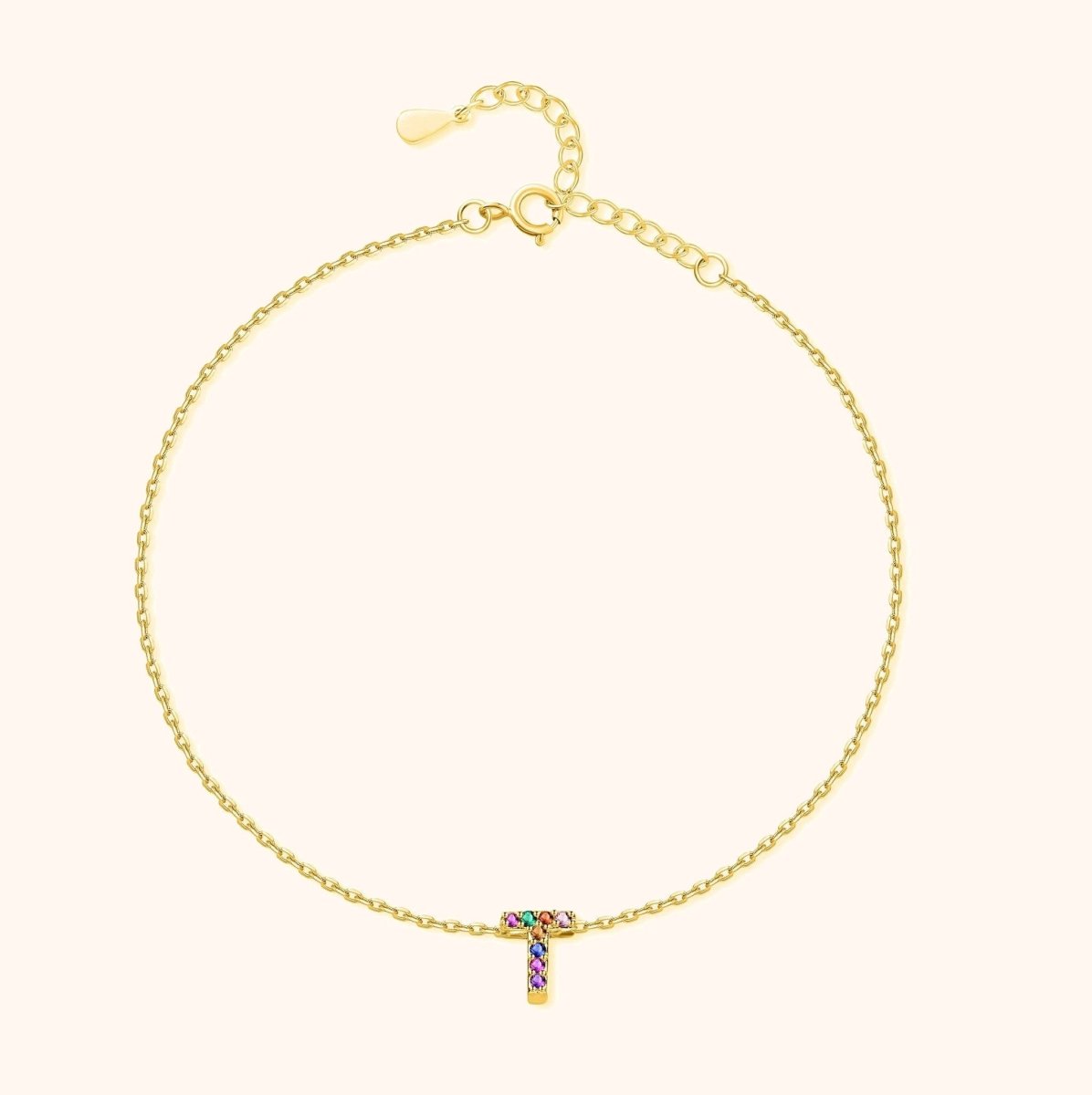 "Initial" Anklet - Milas Jewels Shop