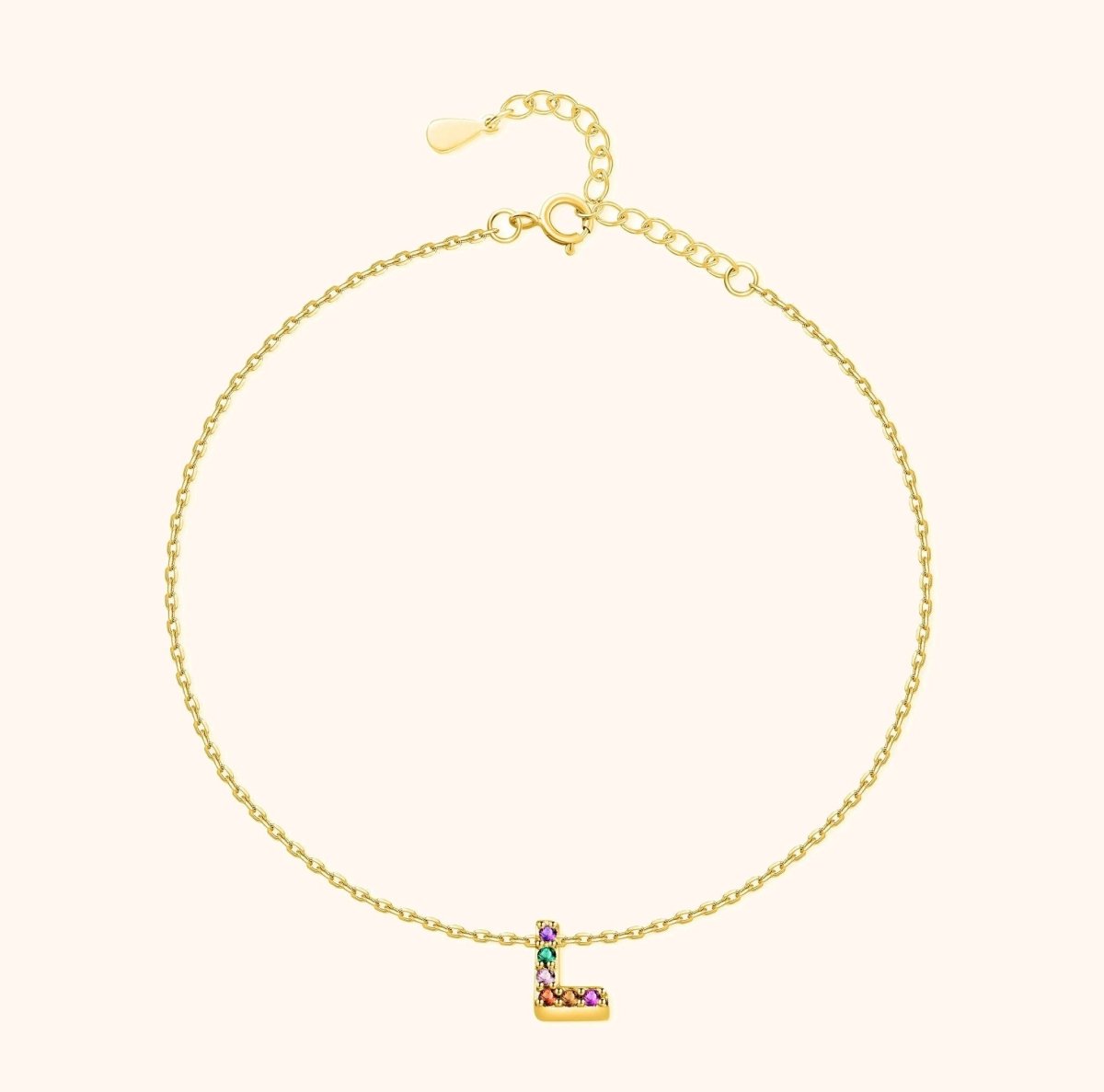 "Initial" Anklet - Milas Jewels Shop