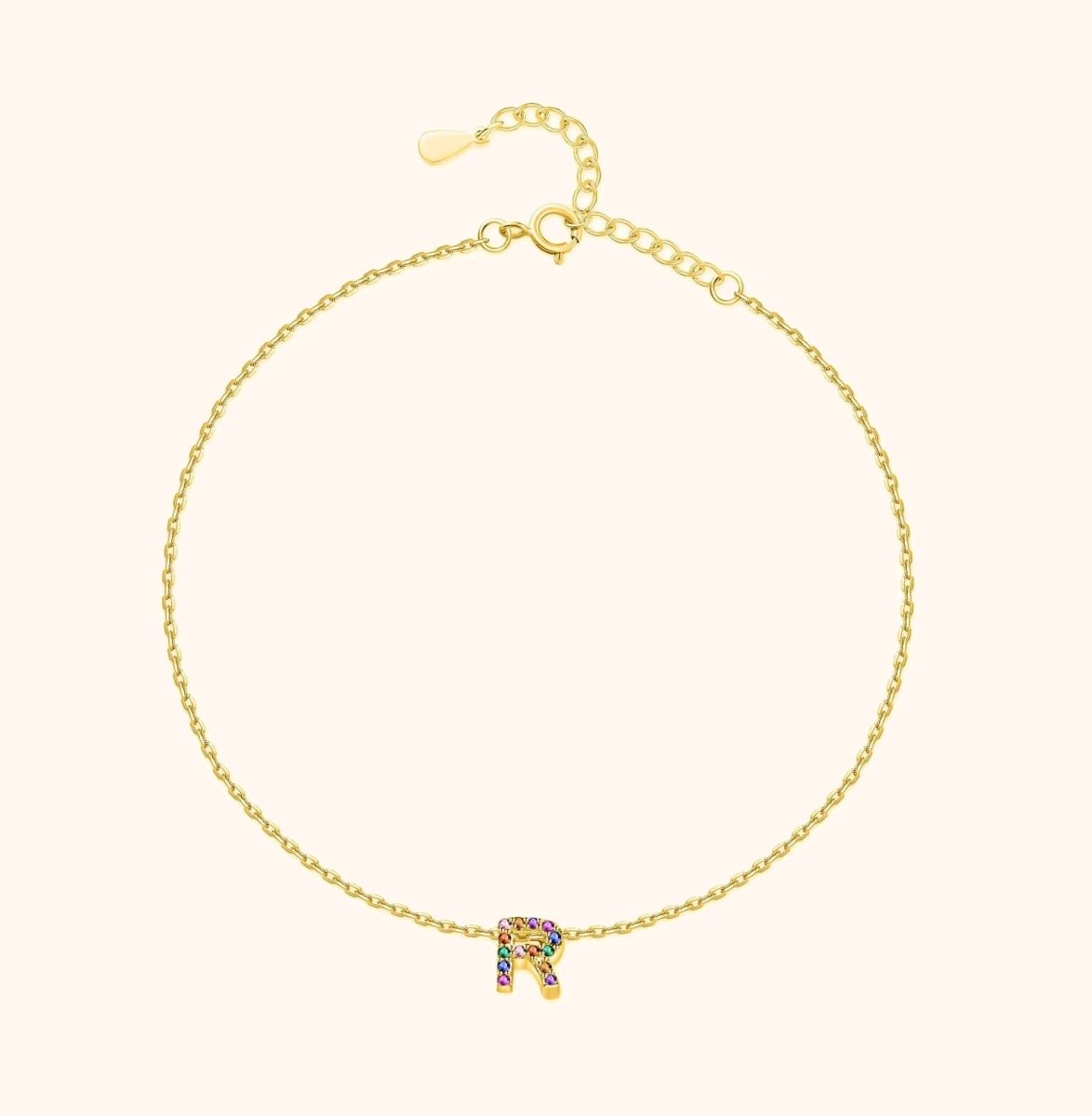 "Initial" Anklet - Milas Jewels Shop