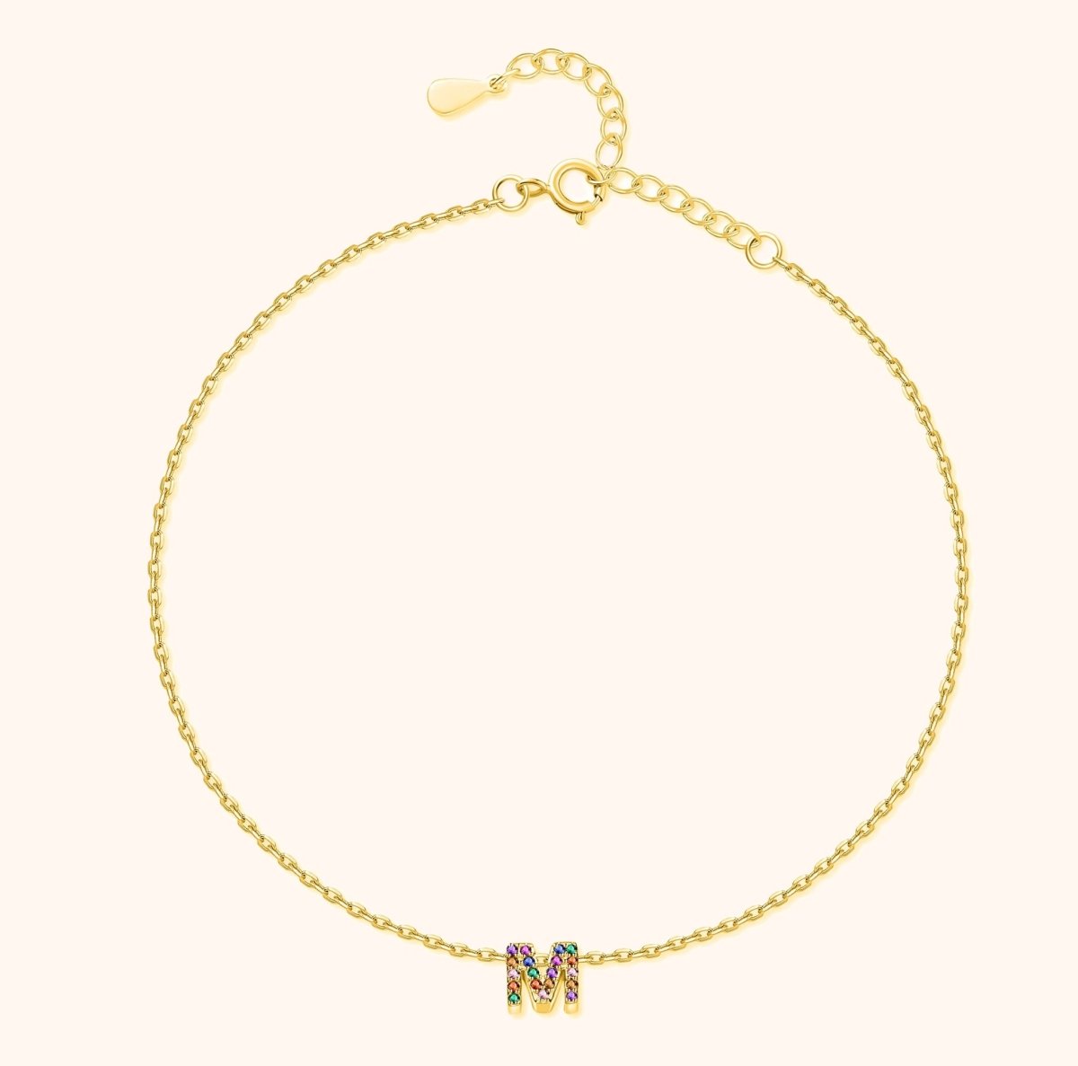 "Initial" Anklet - Milas Jewels Shop