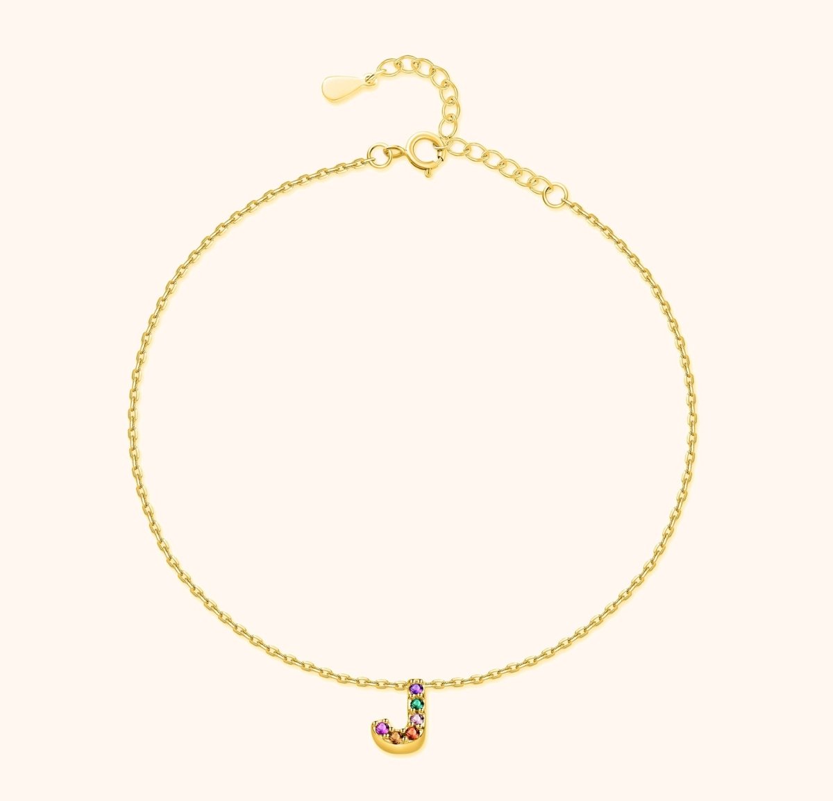 "Initial" Anklet - Milas Jewels Shop