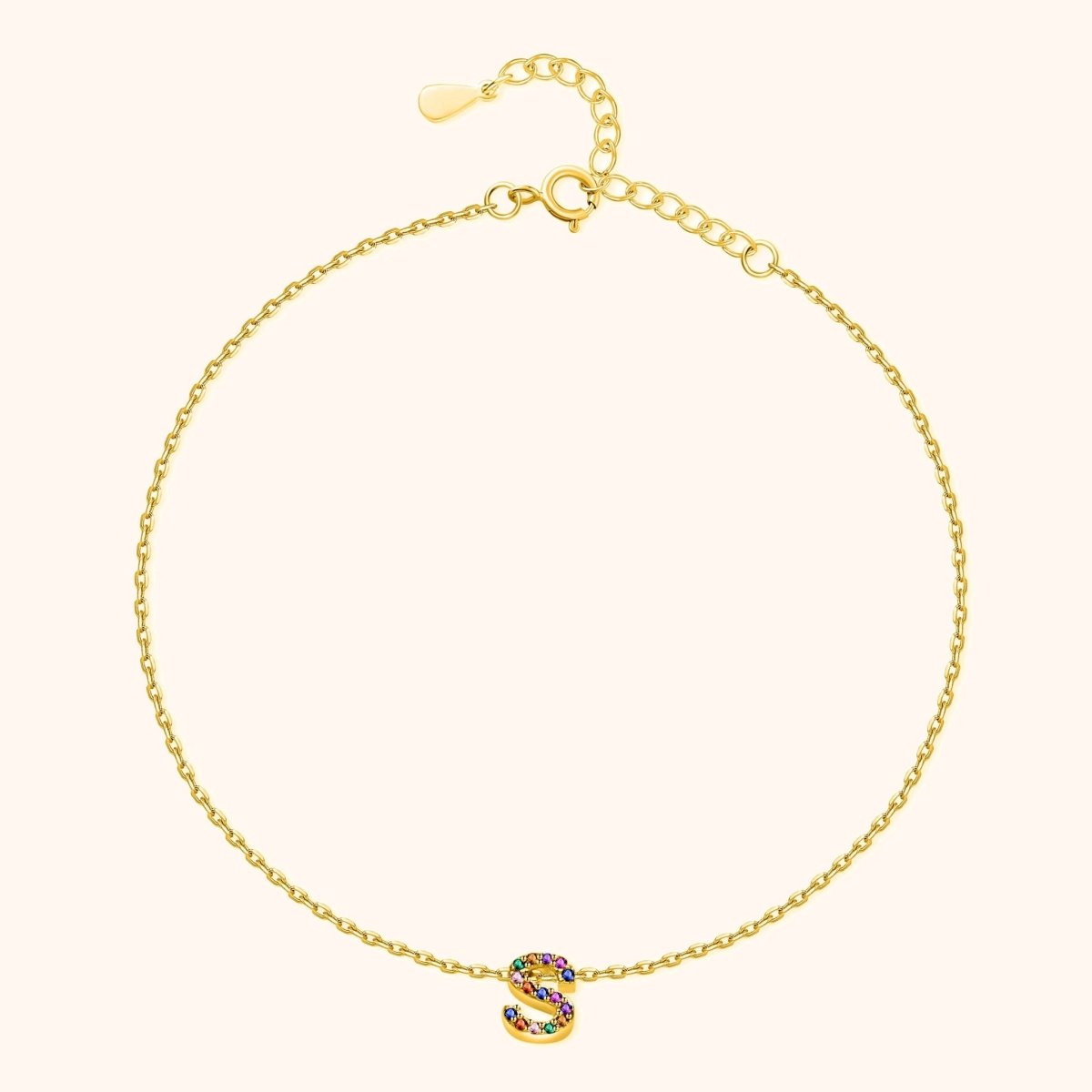 "Initial" Anklet - Milas Jewels Shop