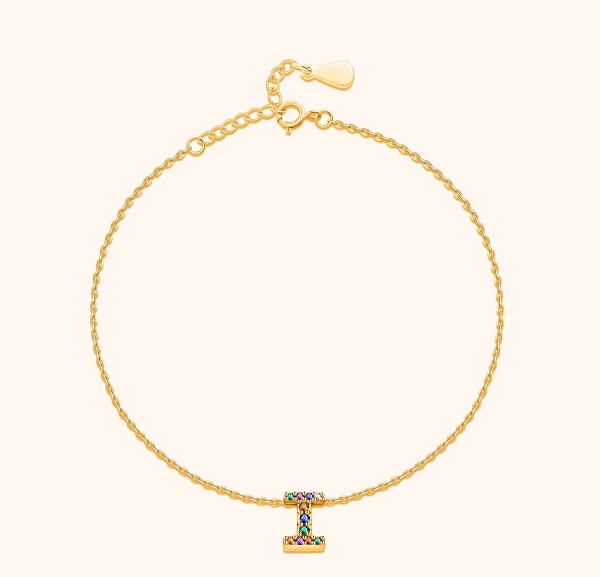 "Initial" Anklet - Milas Jewels Shop