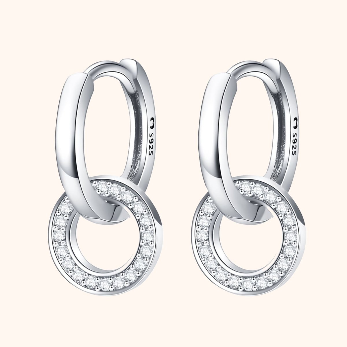 "Interlocking Hoops" Earrings - Milas Jewels Shop
