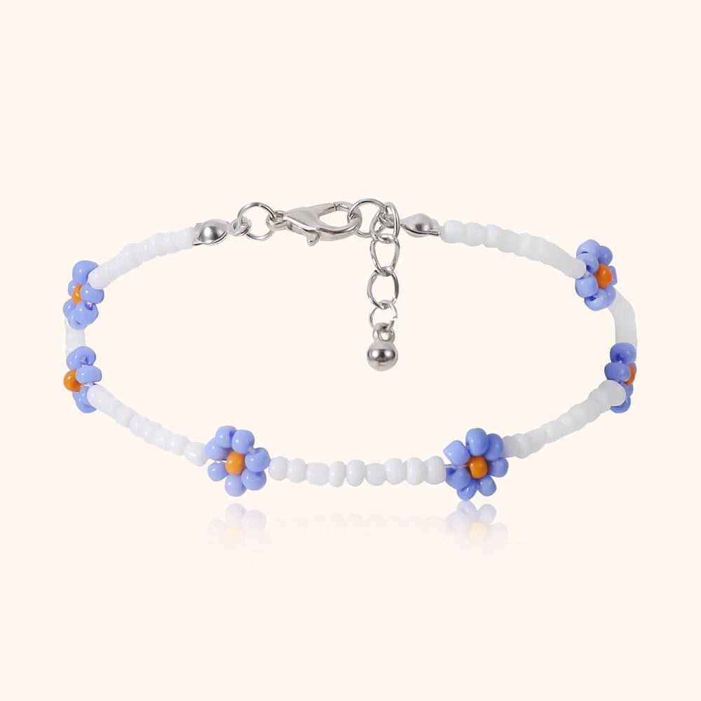 "Little Flowers" Necklace ~ Multicolor - Milas Jewels Shop