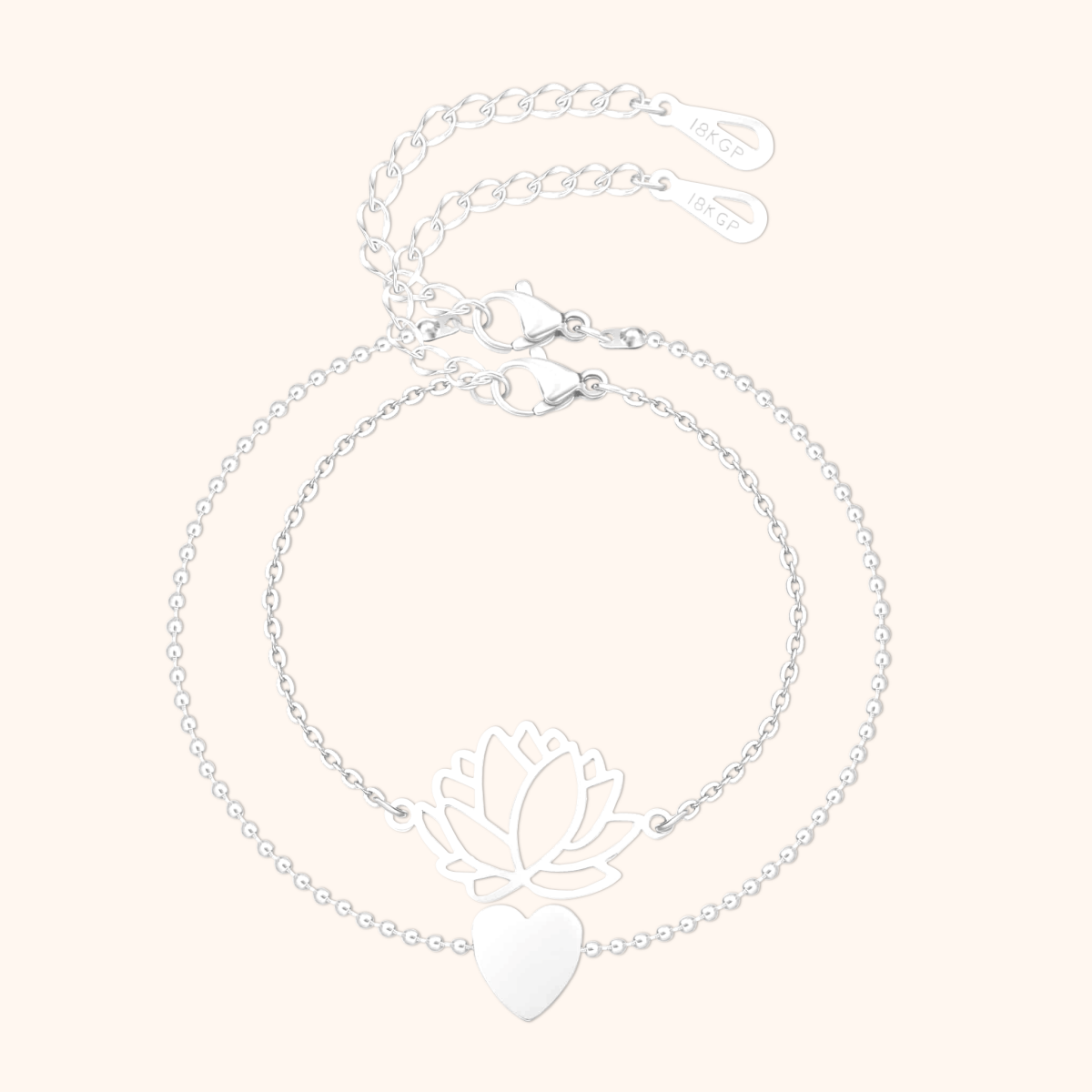 "Lotus - Heart" Bracelet - Milas Jewels Shop