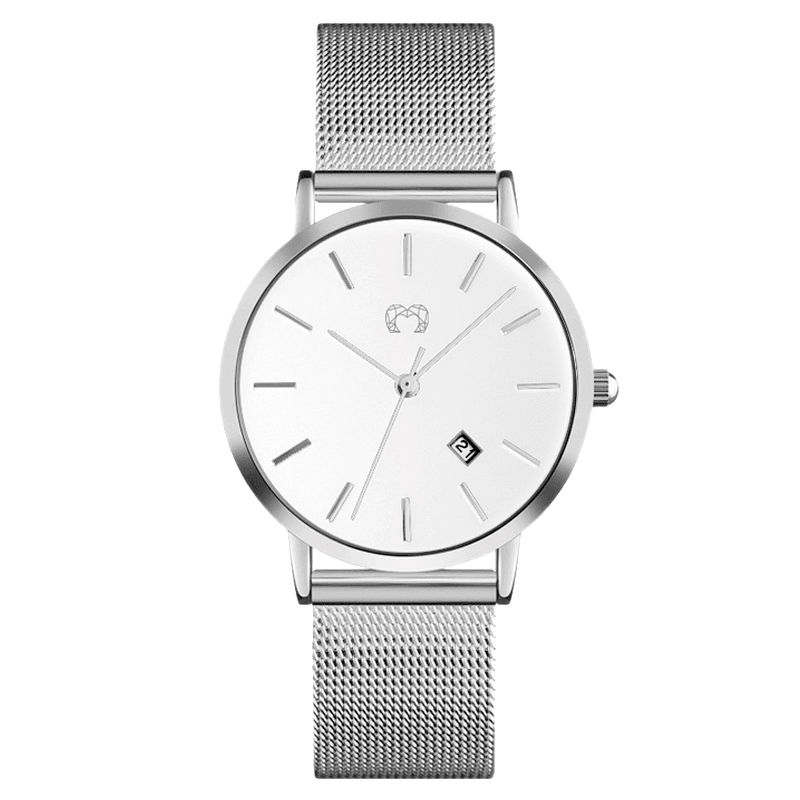 Mila Jewels Watch ~ SilverWhite - Milas Jewels Shop