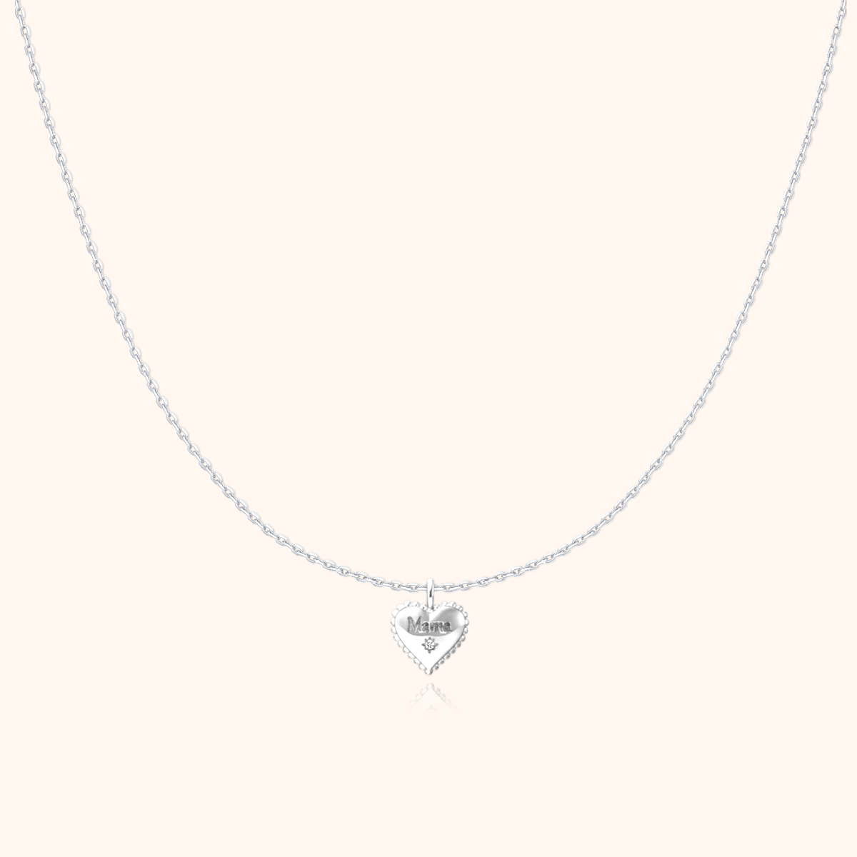 "Mom Heart" Necklace - Milas Jewels Shop