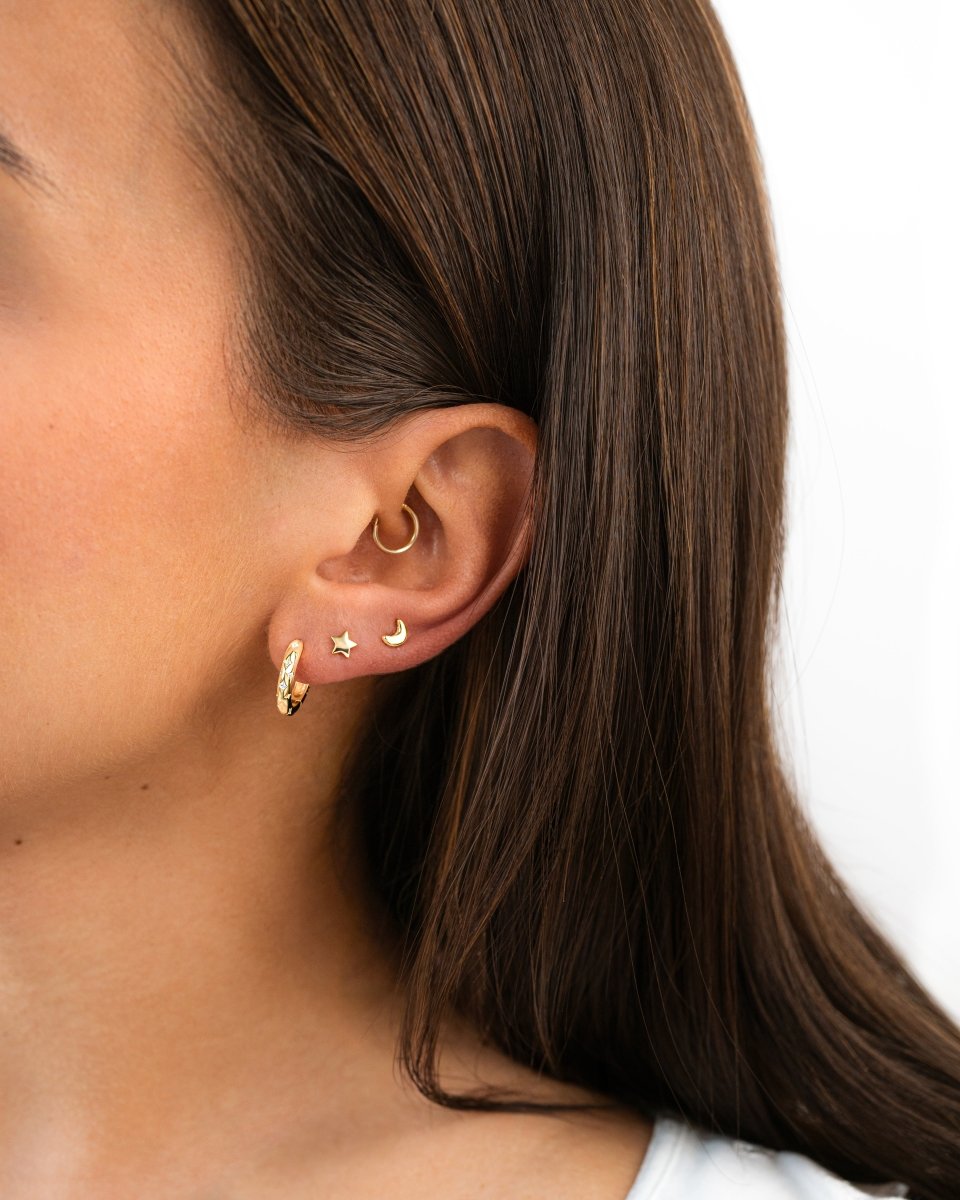 "MoonStar" Mini Earrings - Milas Jewels Shop