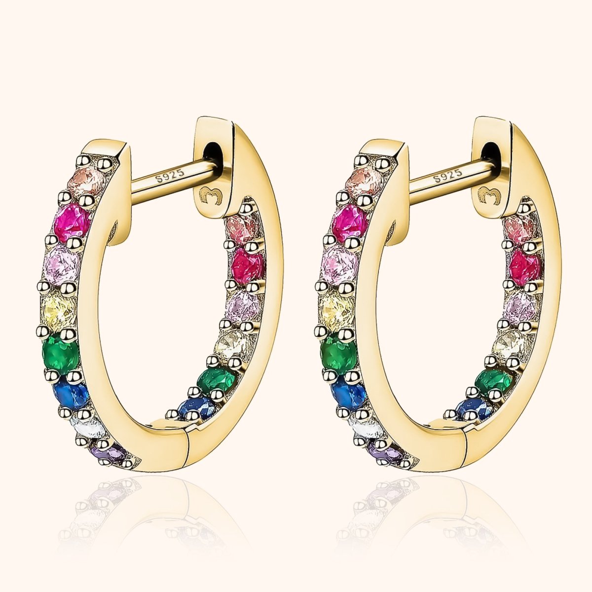 "Multicolored Hoops" Earrings - Milas Jewels Shop