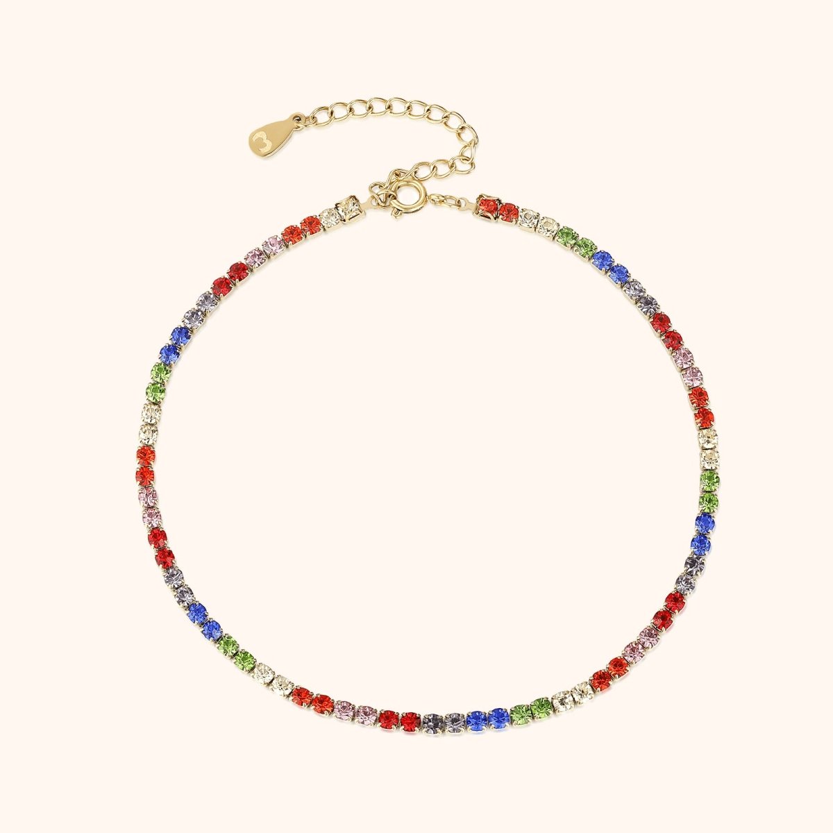 "Radiant Color" Anklet - Milas Jewels Shop