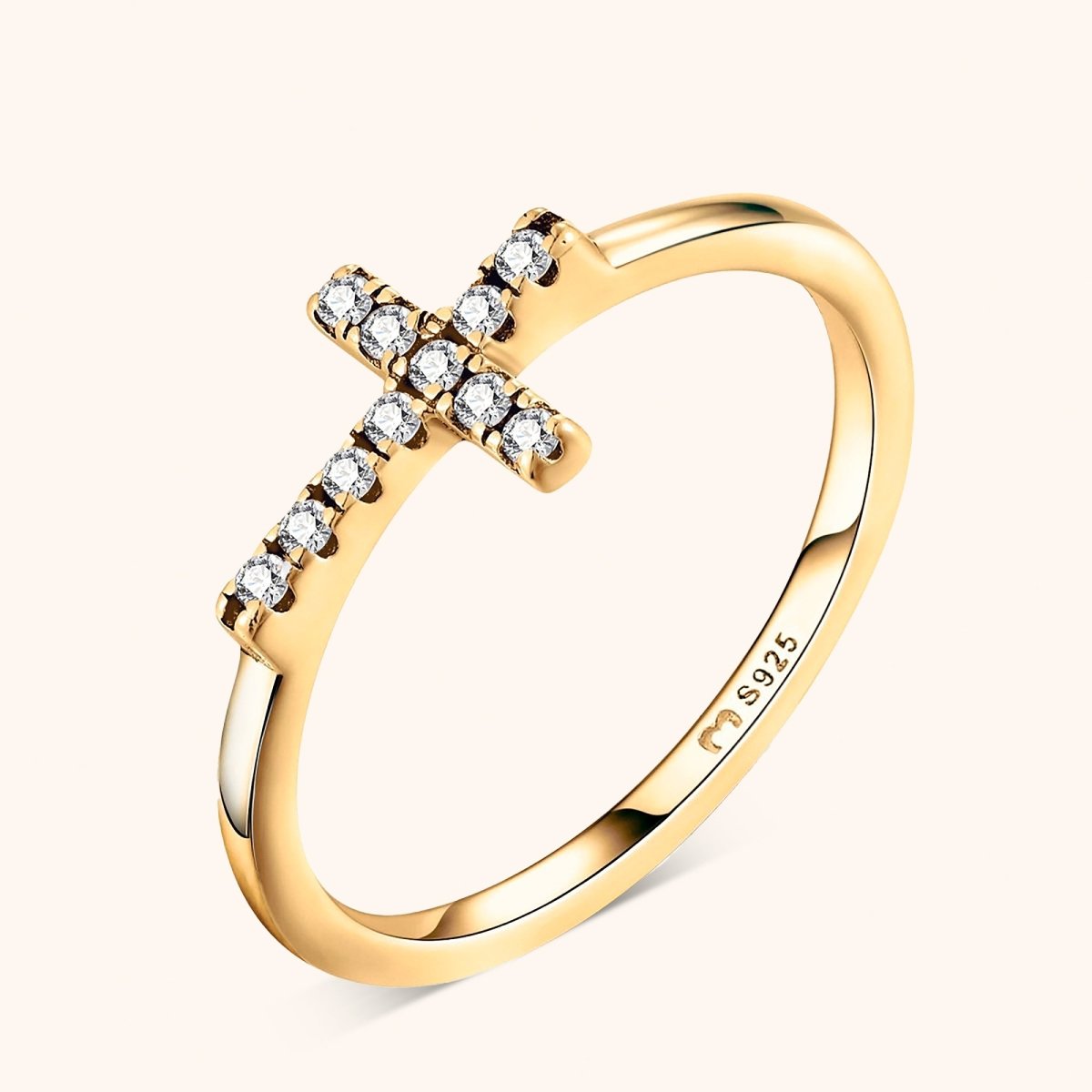 "Religious Cross" Ring - Milas Jewels Shop