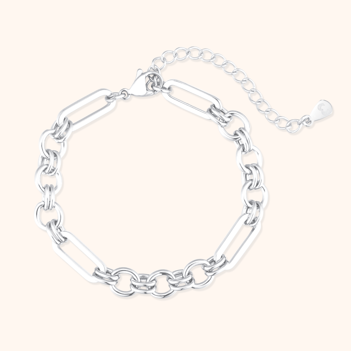 "Ringed Link" Bracelet - Milas Jewels Shop