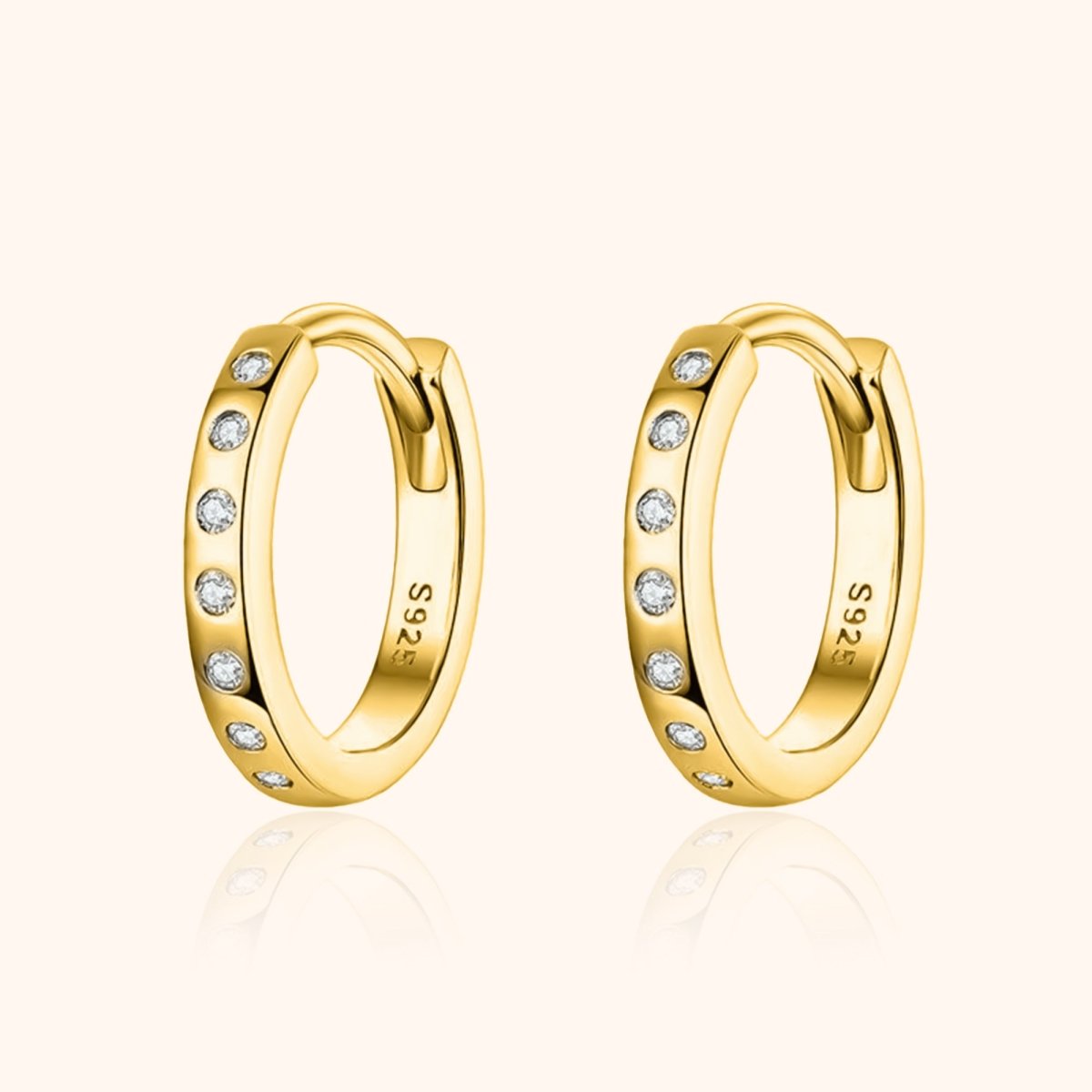 "Shiny Hoops" Earrings - Milas Jewels Shop