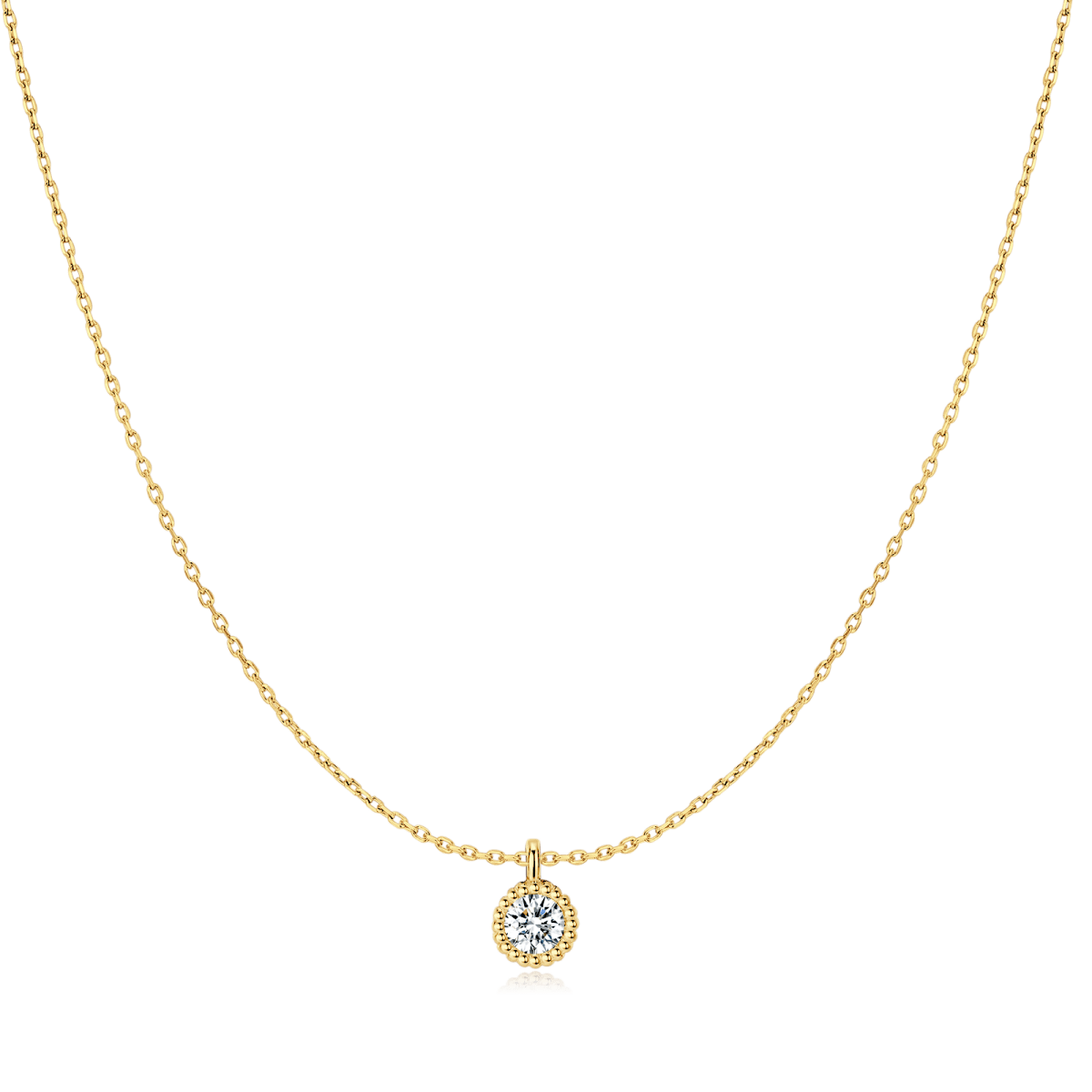 Small Zircon Necklace - Milas Jewels Shop