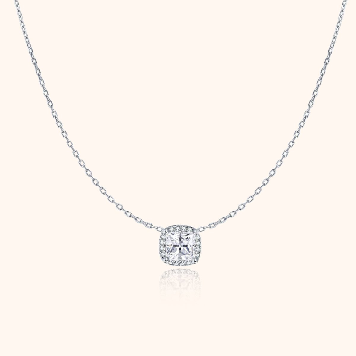 "Square Zirconia" Necklace - Milas Jewels Shop