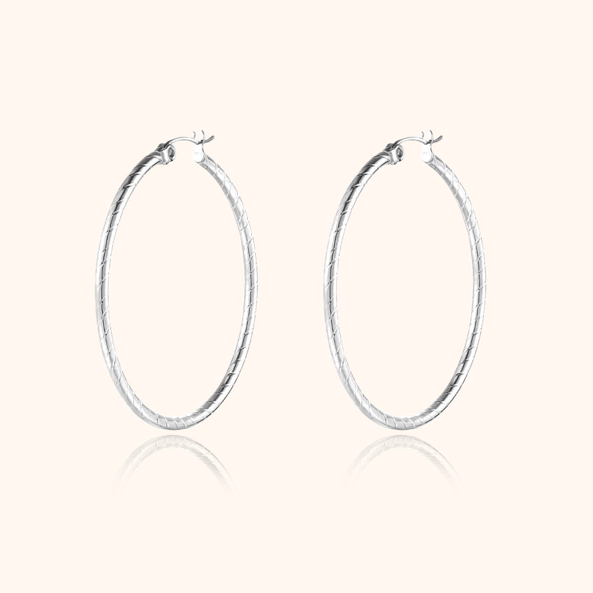 "Striped Hoops" Earrings - Milas Jewels Shop