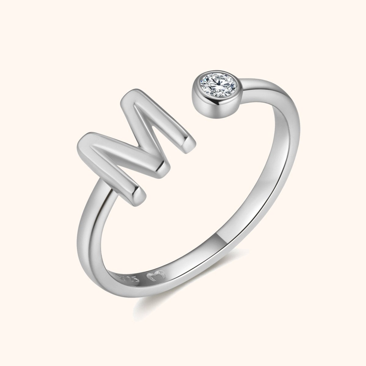 "Top Letter" Ring - Milas Jewels Shop