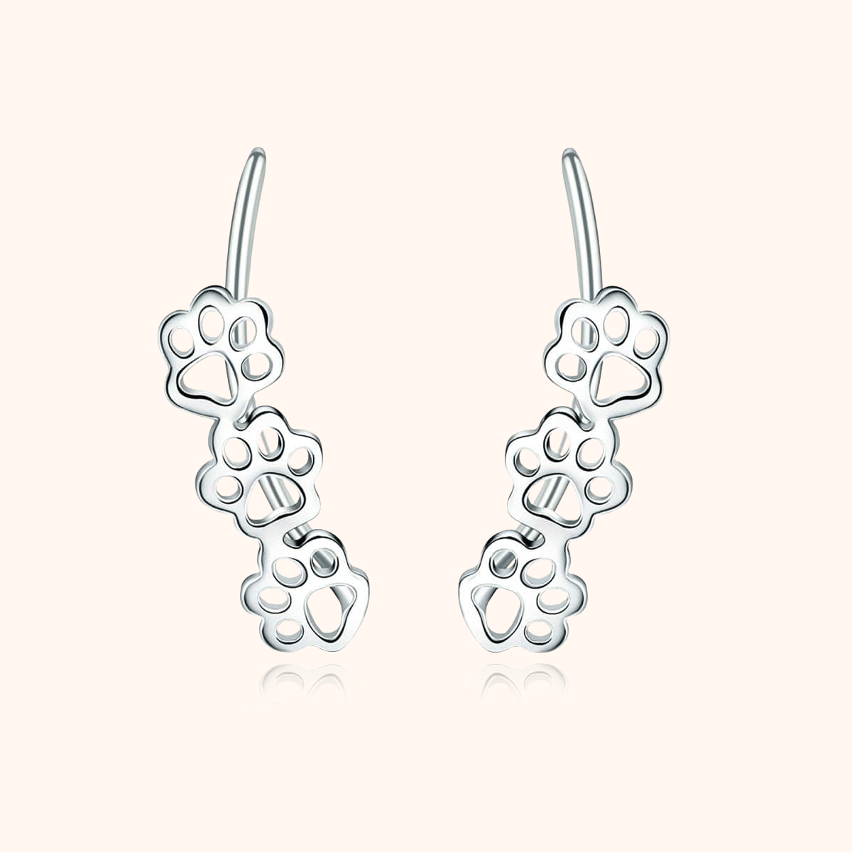 "Trio Pet Tracks" Earrings - Milas Jewels Shop