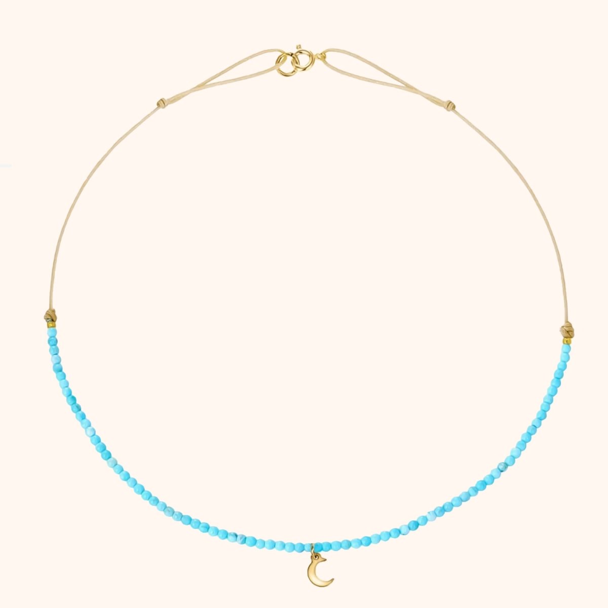 "Turquoise Moon" Necklace - Milas Jewels Shop