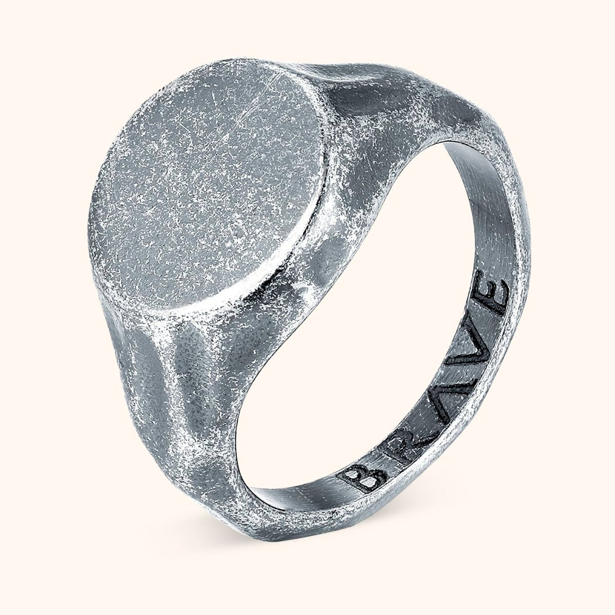 "Ashen" BRAVE Men's Ring - Milas Jewels Shop