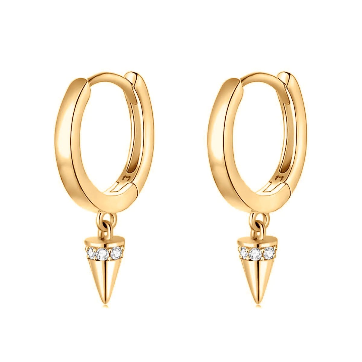 "Conical Hoop Rings" Earrings - Milas Jewels Shop