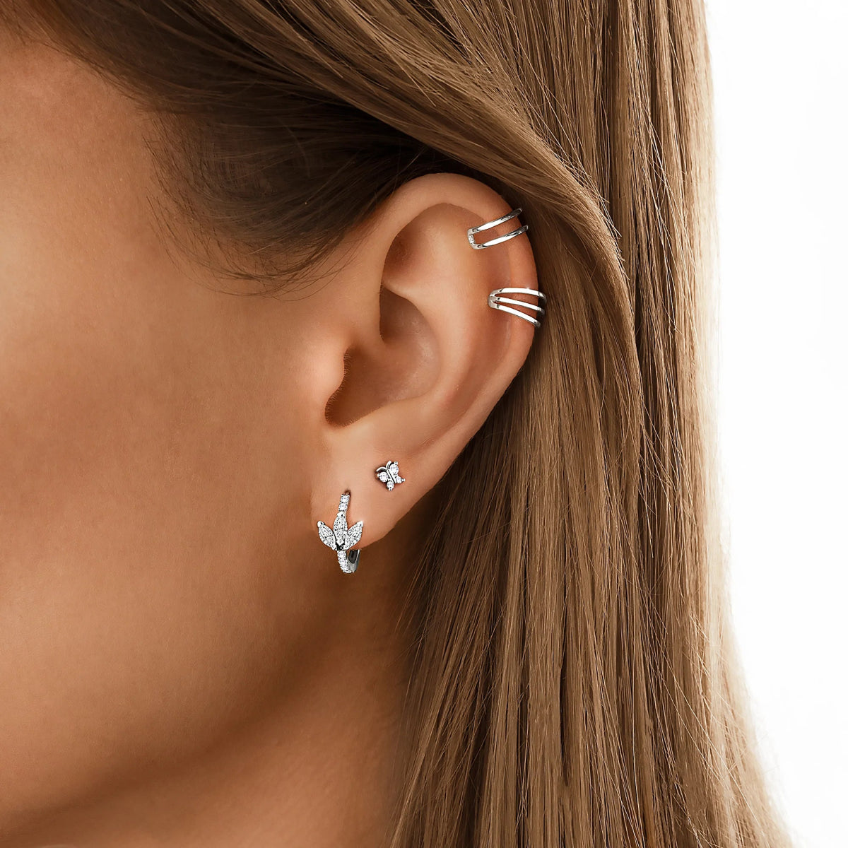 "Crystal Leaves" Earrings - Milas Jewels Shop